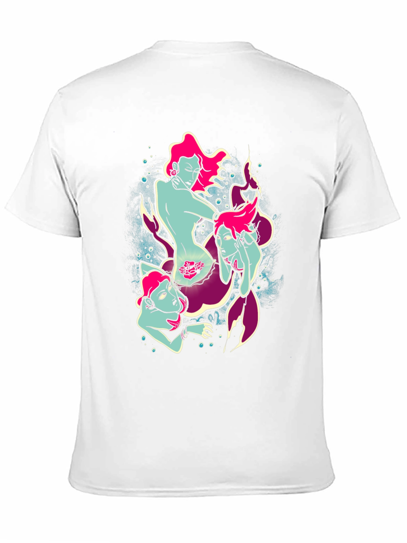 Mermaid Graphic Tee - Unique Sea Siren Design