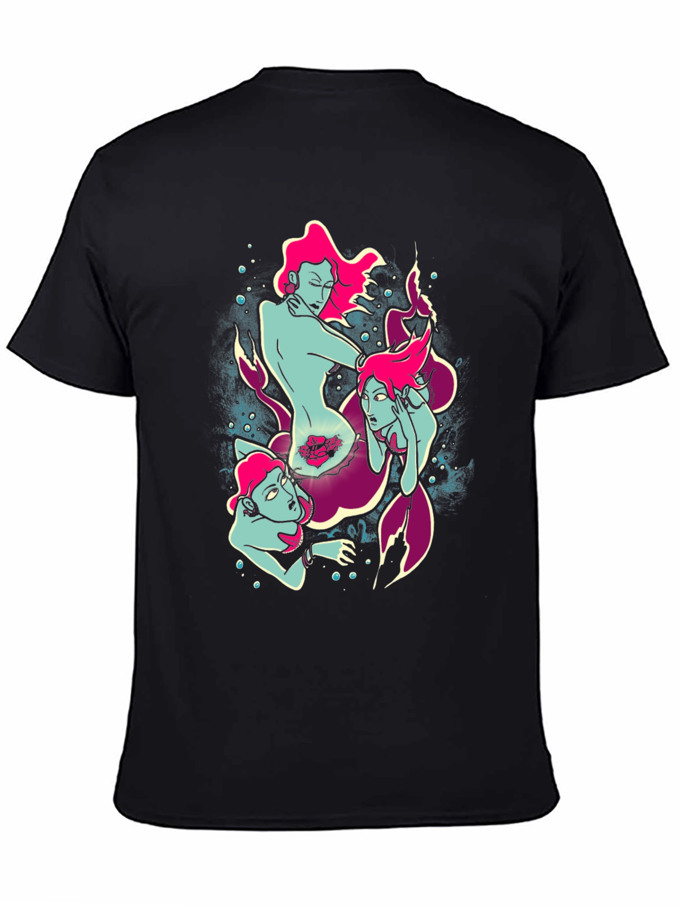 Mermaid Graphic Tee - Unique Sea Siren Design