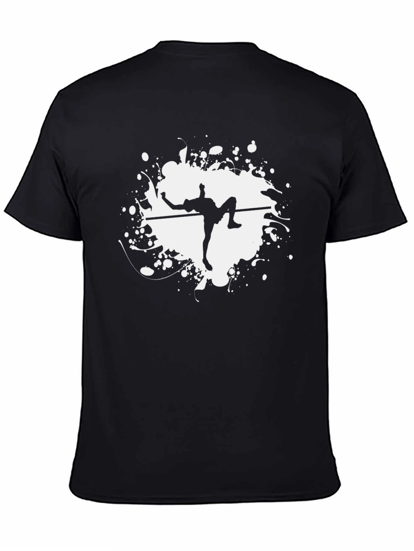 High Jump Athlete Graphic Tee - Cool Black T-Shirt