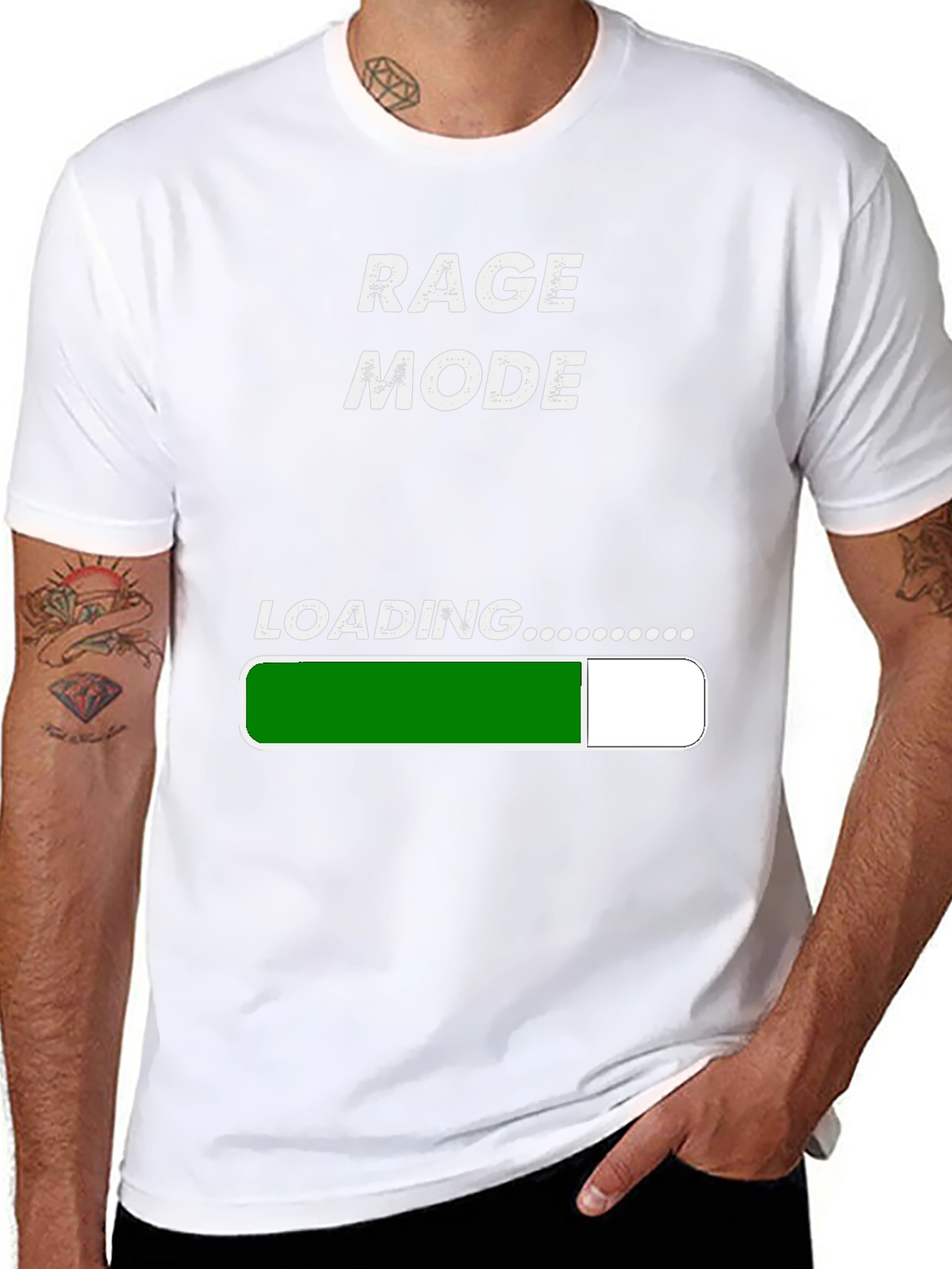 Rage Mode Loading Funny Graphic Tee