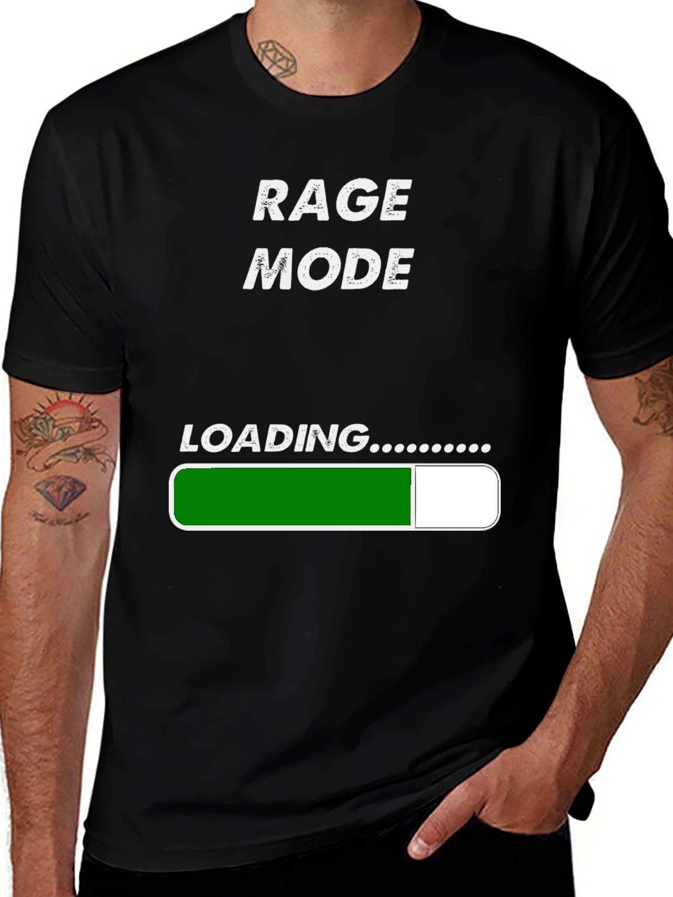 Rage Mode Loading Funny Graphic Tee