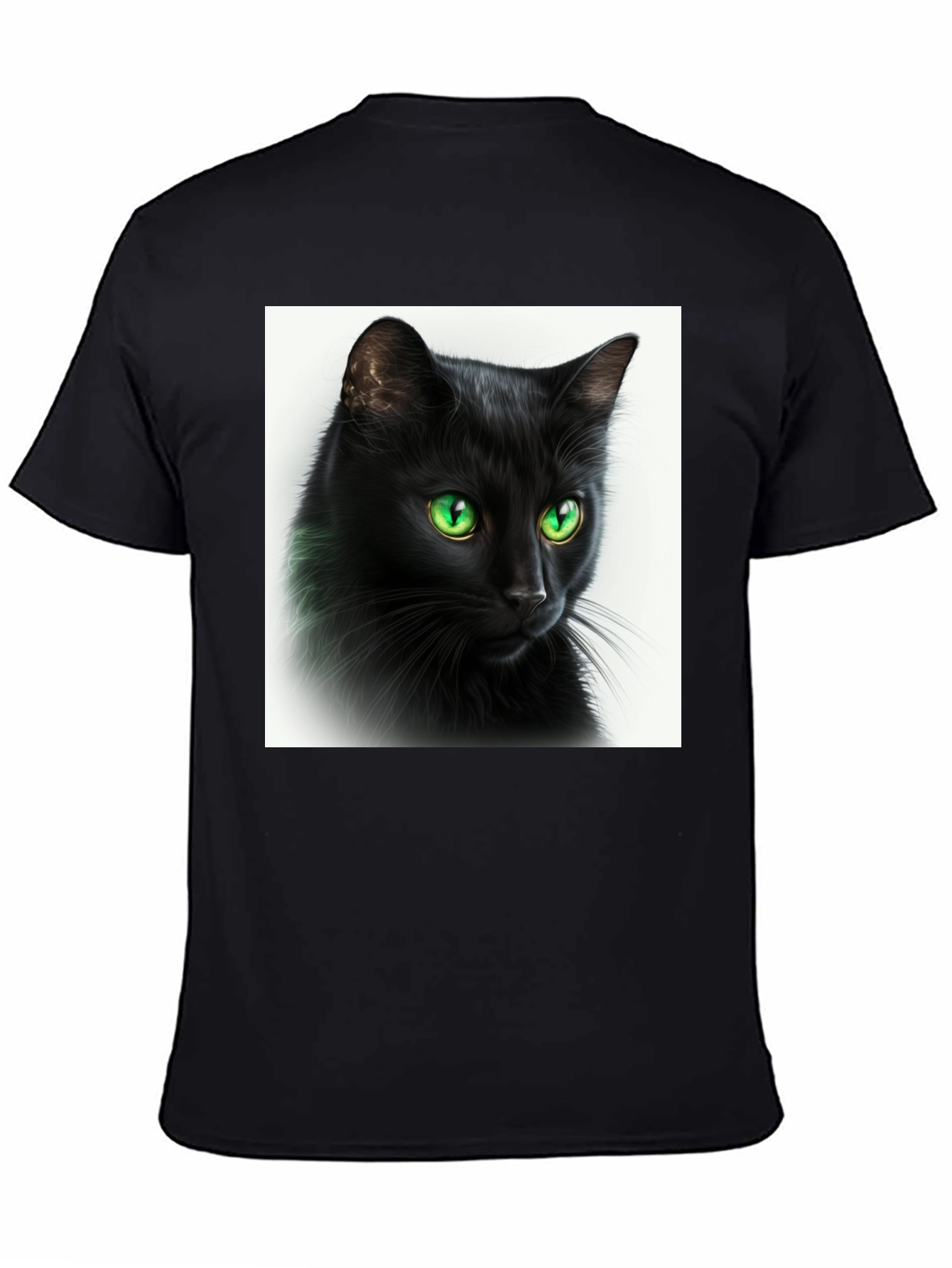 Black Cat Graphic Tee - Soft Cotton Comfort