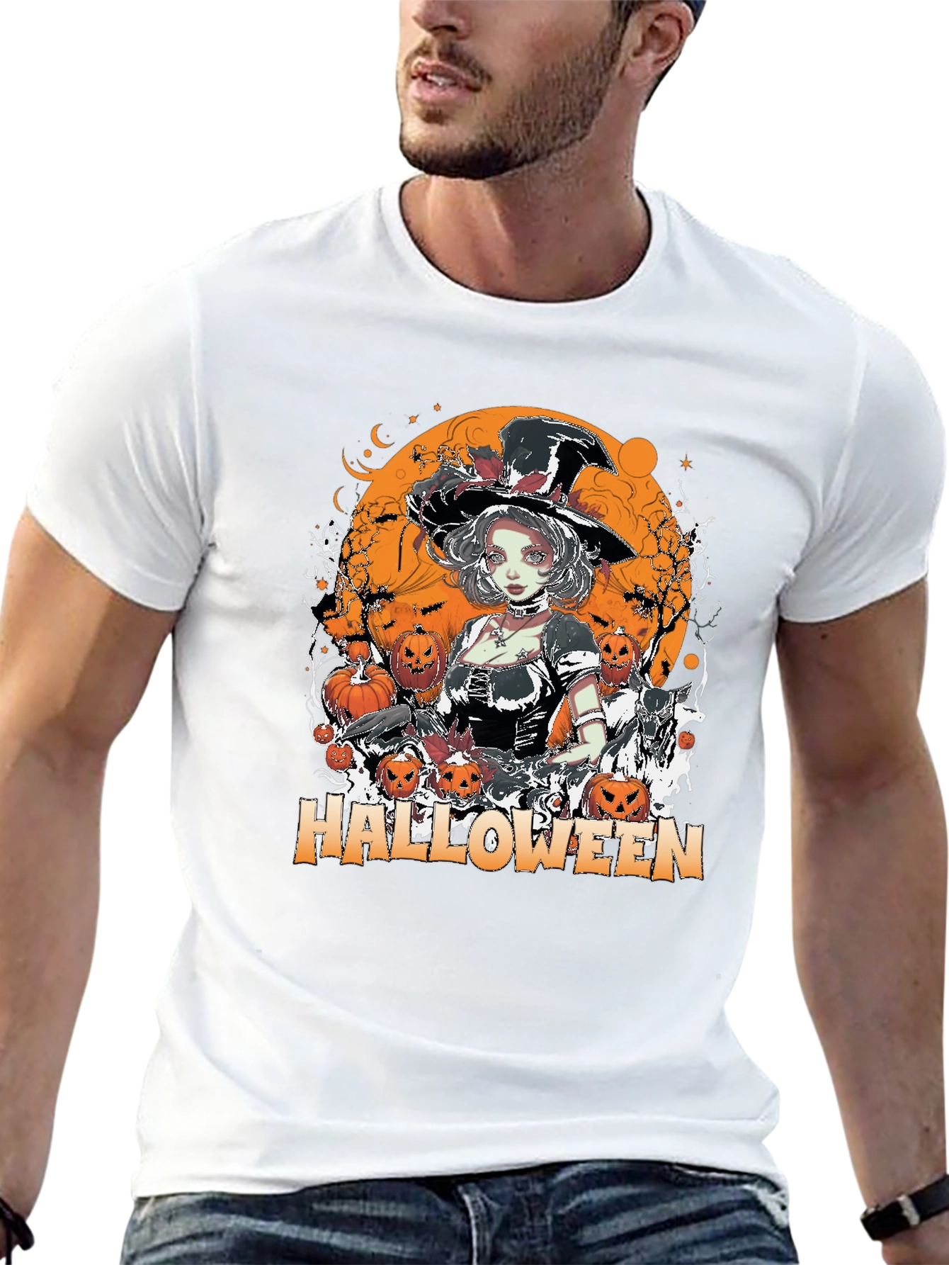 Halloween Witch T-Shirt - Spooky Season Tee