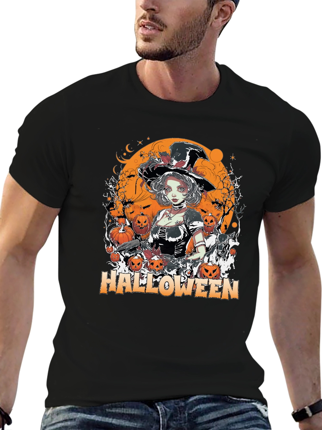 Halloween Witch T-Shirt - Spooky Season Tee