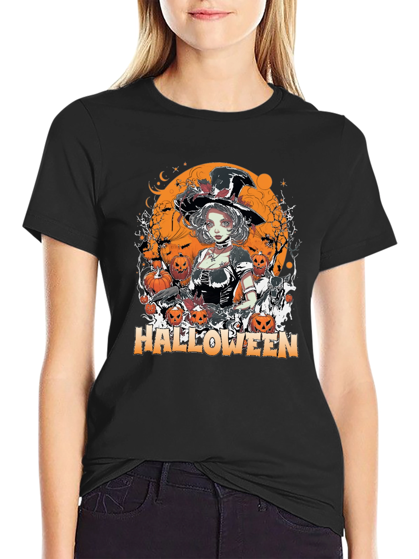 Halloween Witch T-Shirt - Spooky Season Tee