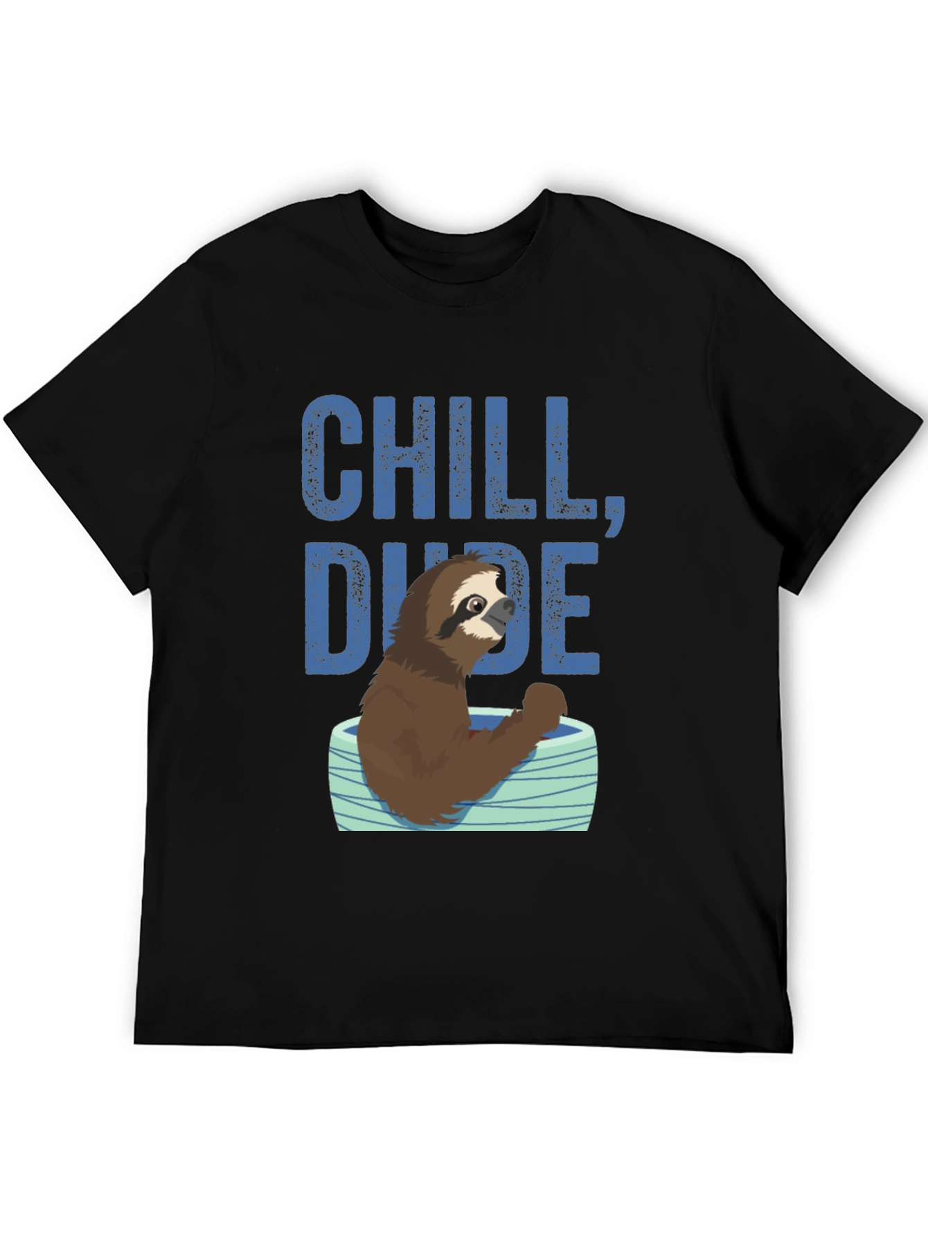 Chill Dude Sloth Graphic Tee - Relaxed Fit