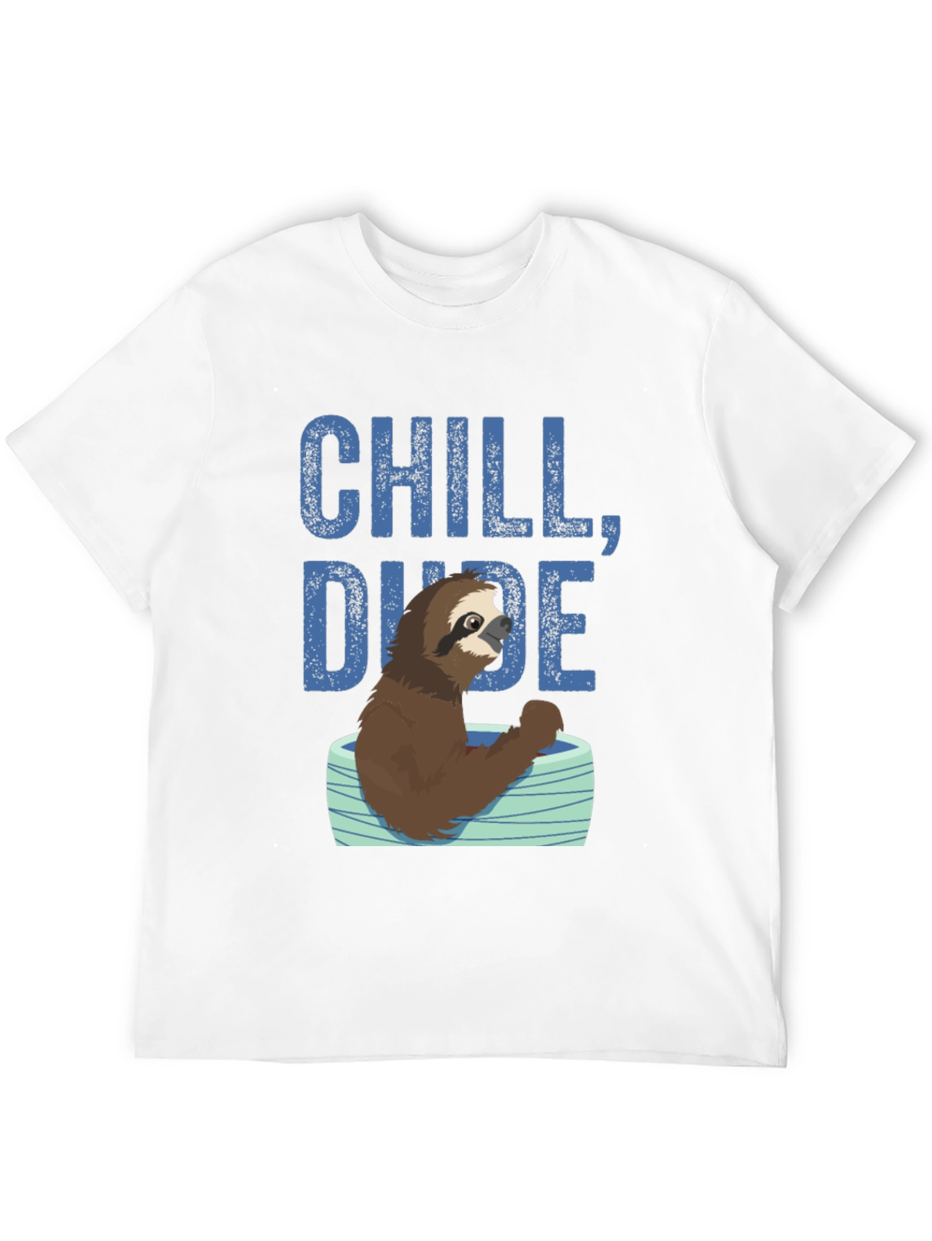 Chill Dude Sloth Graphic Tee - Relaxed Fit