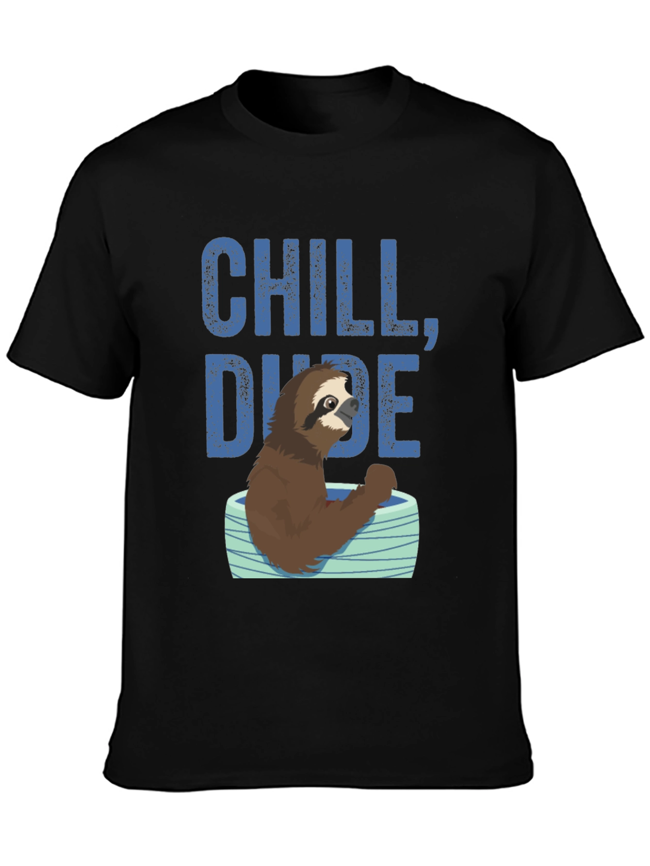 Chill Dude Sloth Graphic Tee - Relaxed Fit