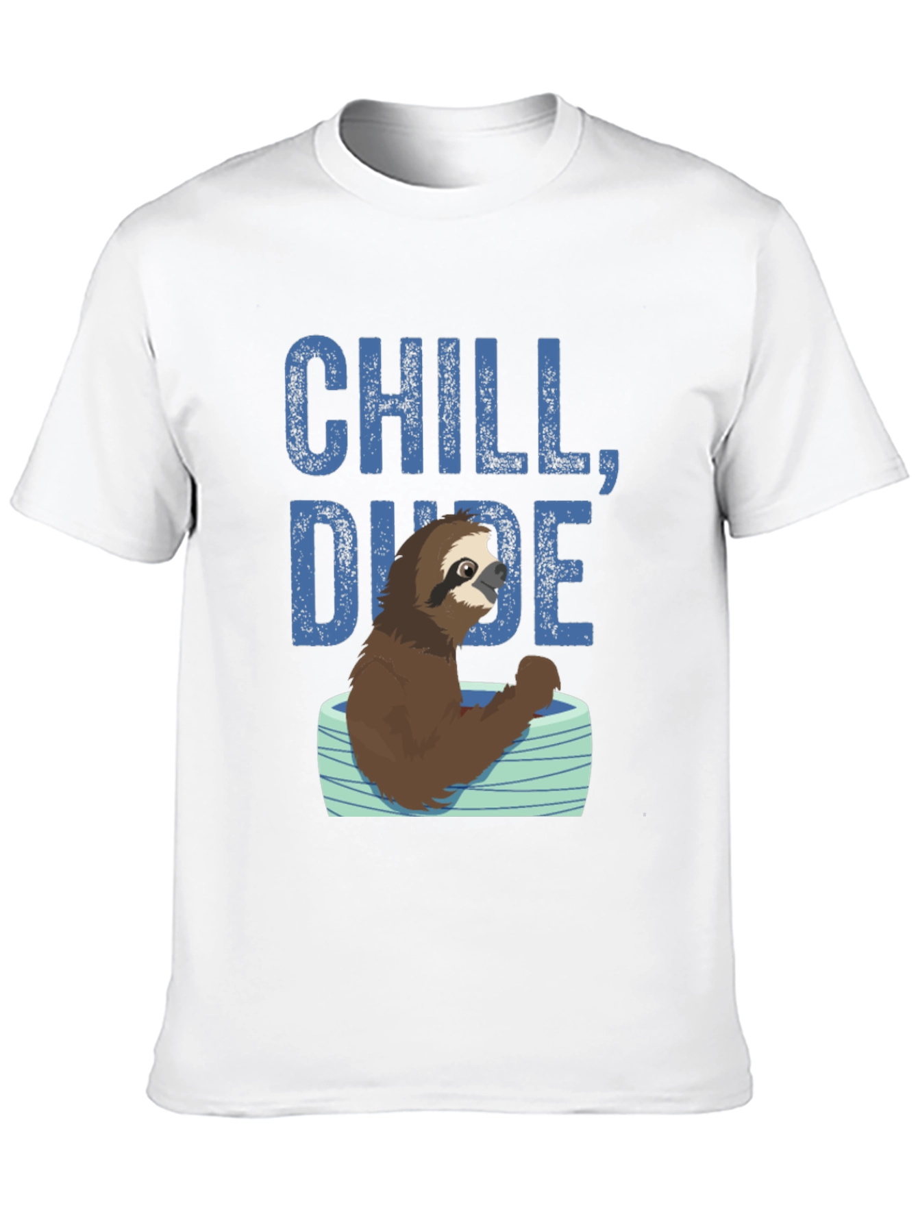 Chill Dude Sloth Graphic Tee - Relaxed Fit