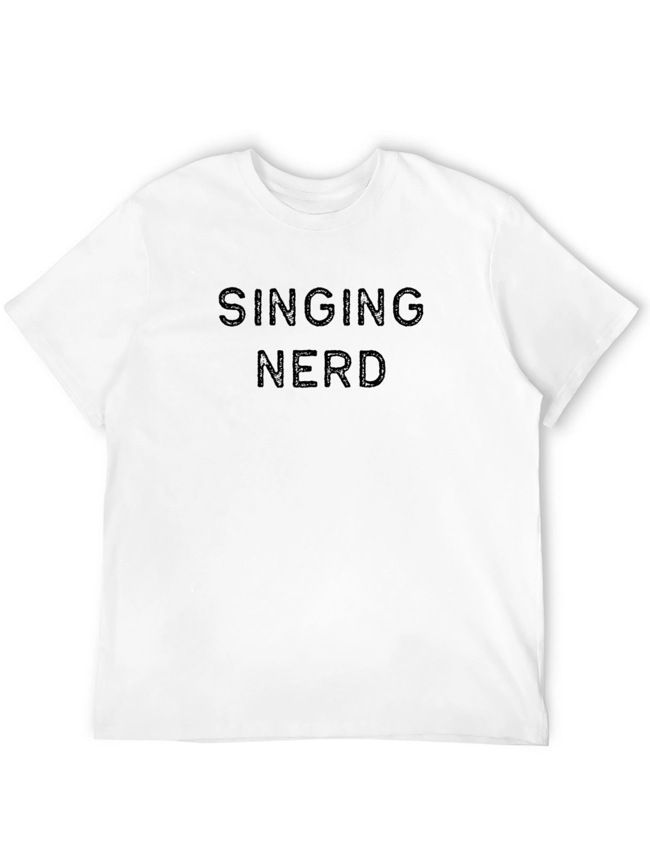 Singing Nerd Graphic Tee - Mens Black T-Shirt