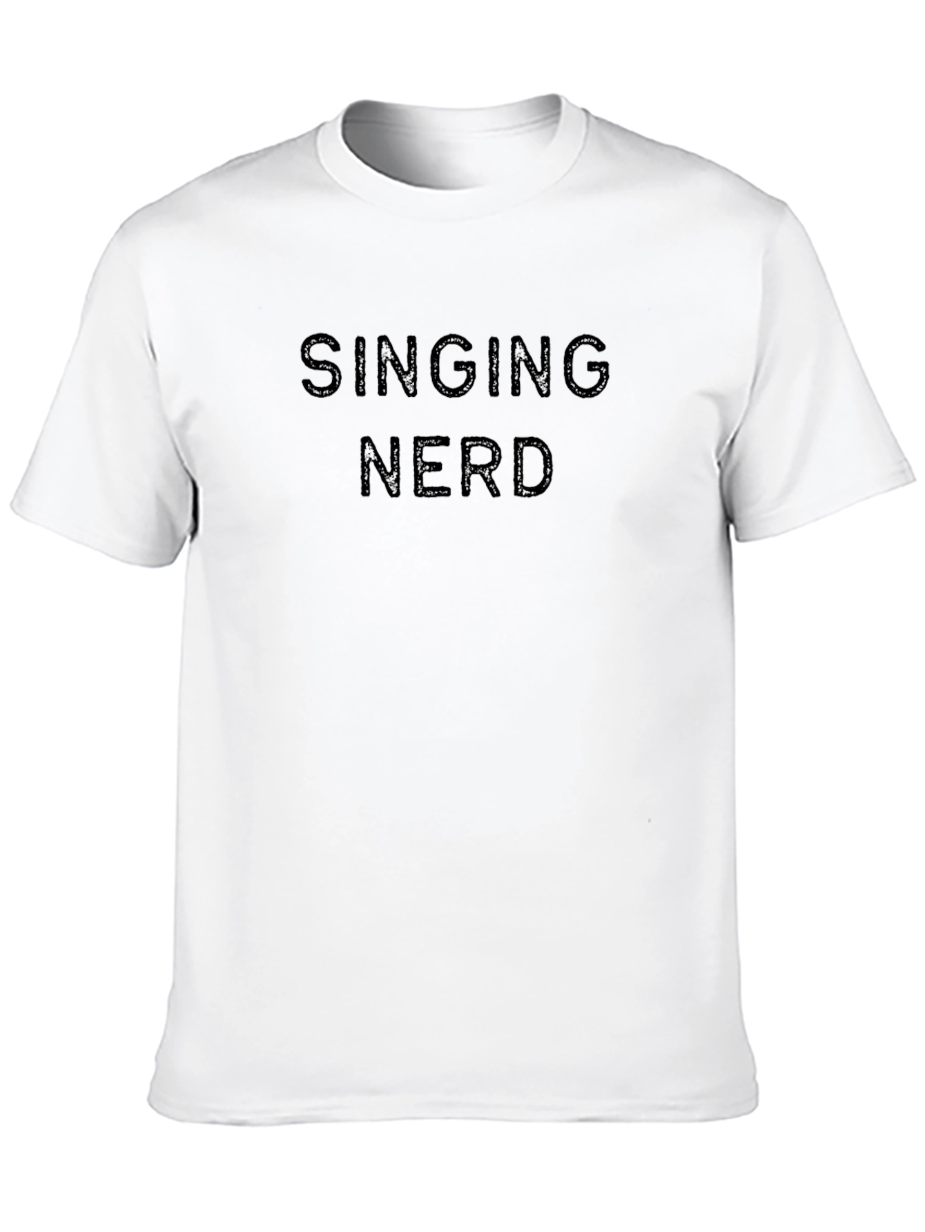 Singing Nerd Graphic Tee - Mens Black T-Shirt
