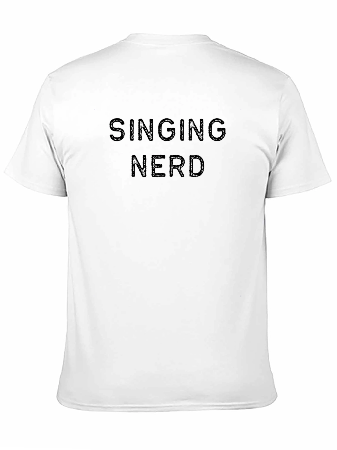 Singing Nerd Graphic Tee - Mens Black T-Shirt