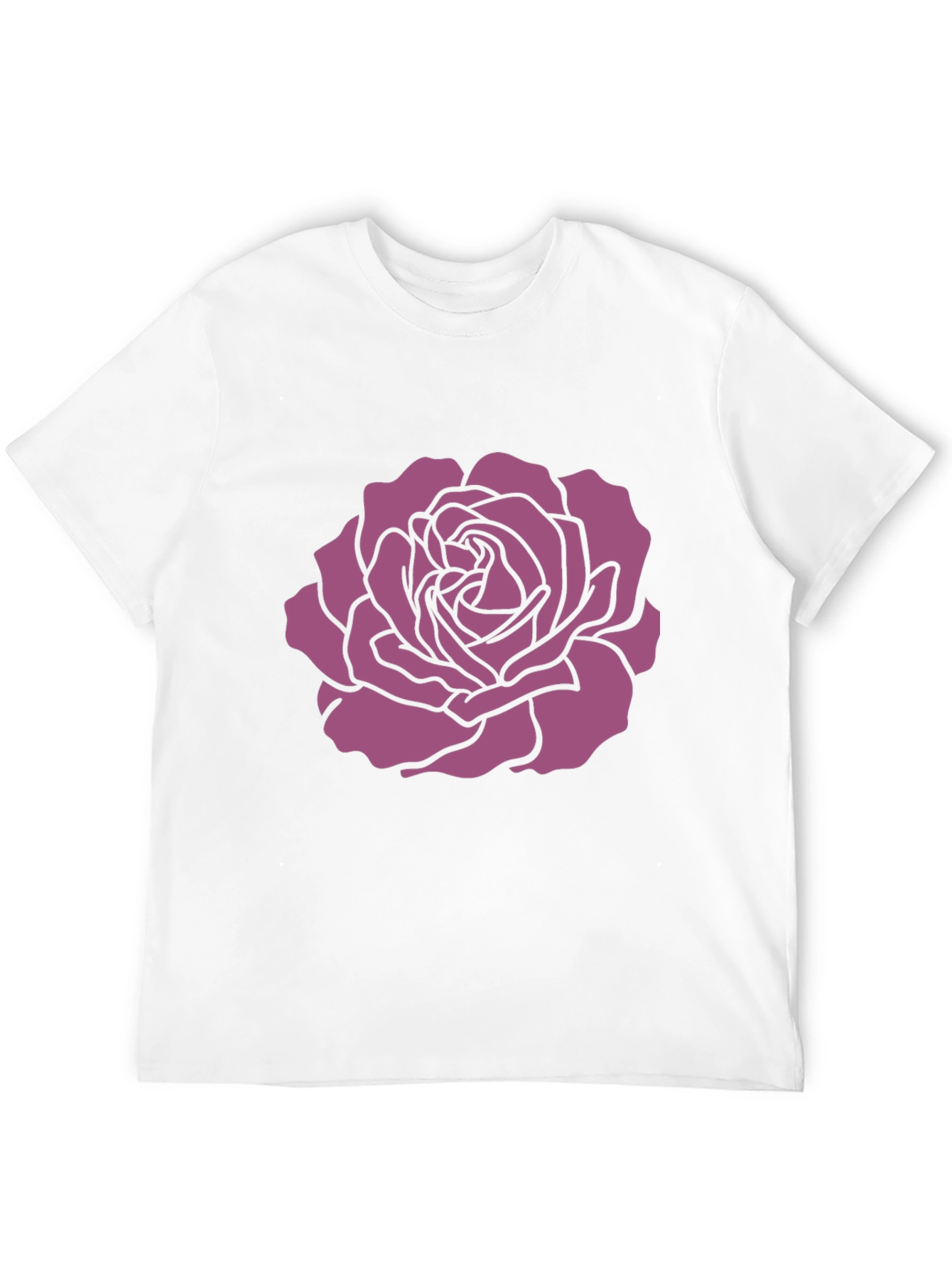 Rose Graphic Tee - Stylish Black T-Shirt