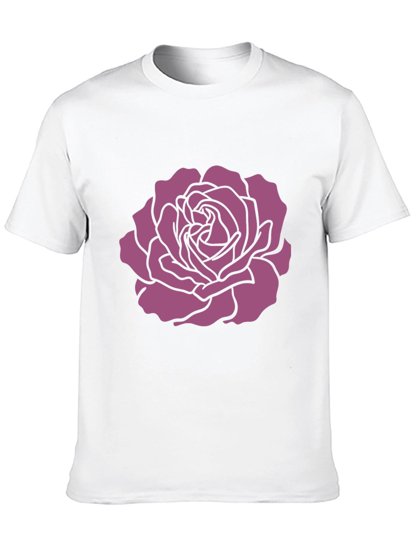 Rose Graphic Tee - Stylish Black T-Shirt