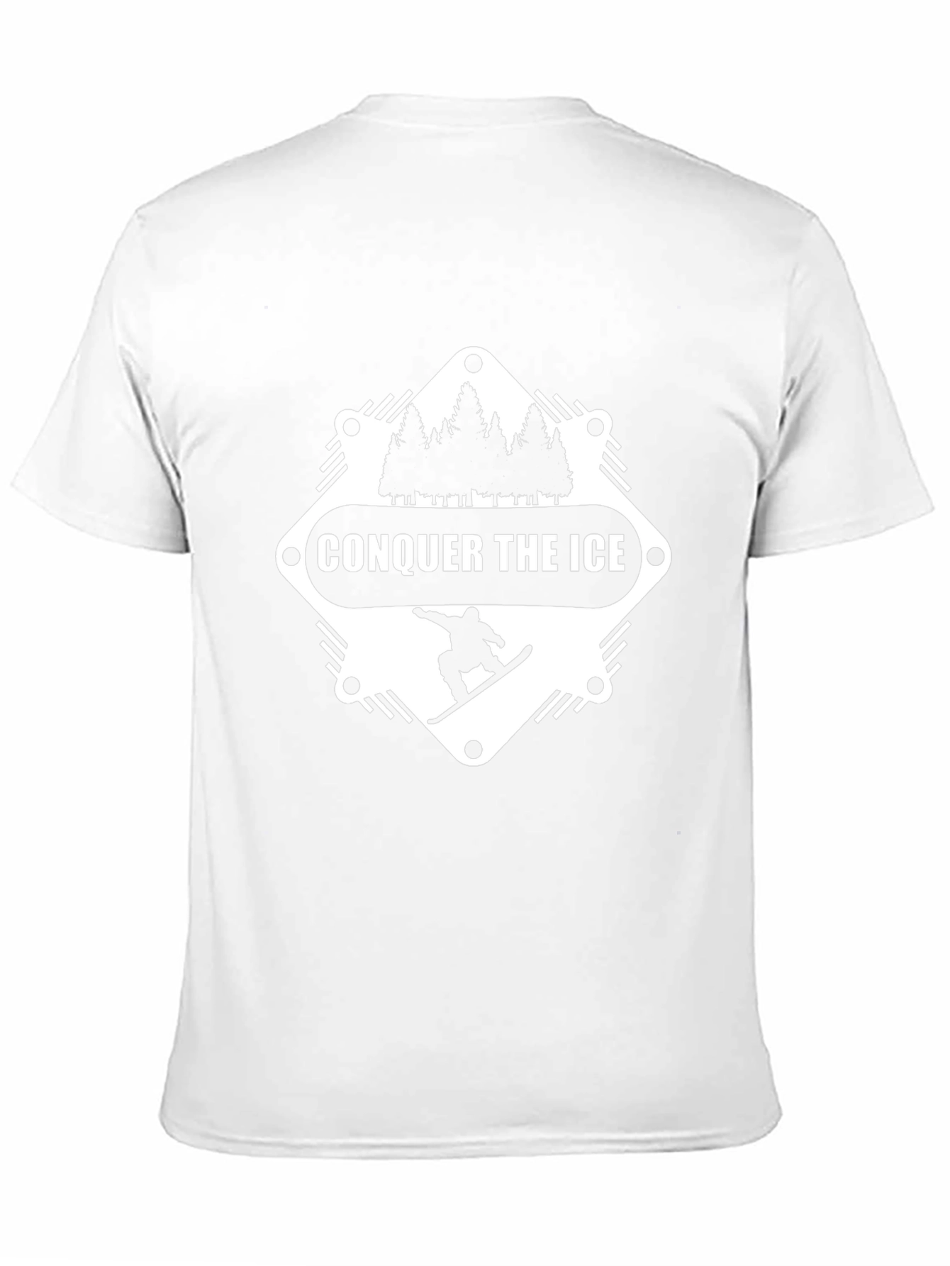 Conquer the Ice Graphic Tee - Snowboarder Shirt