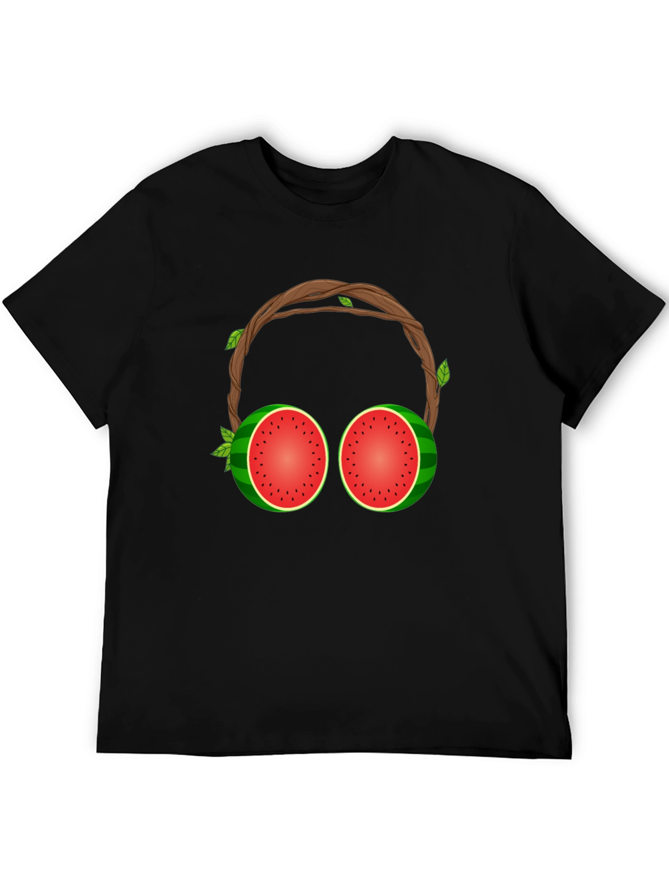 Watermelon Headphones Graphic T-Shirt