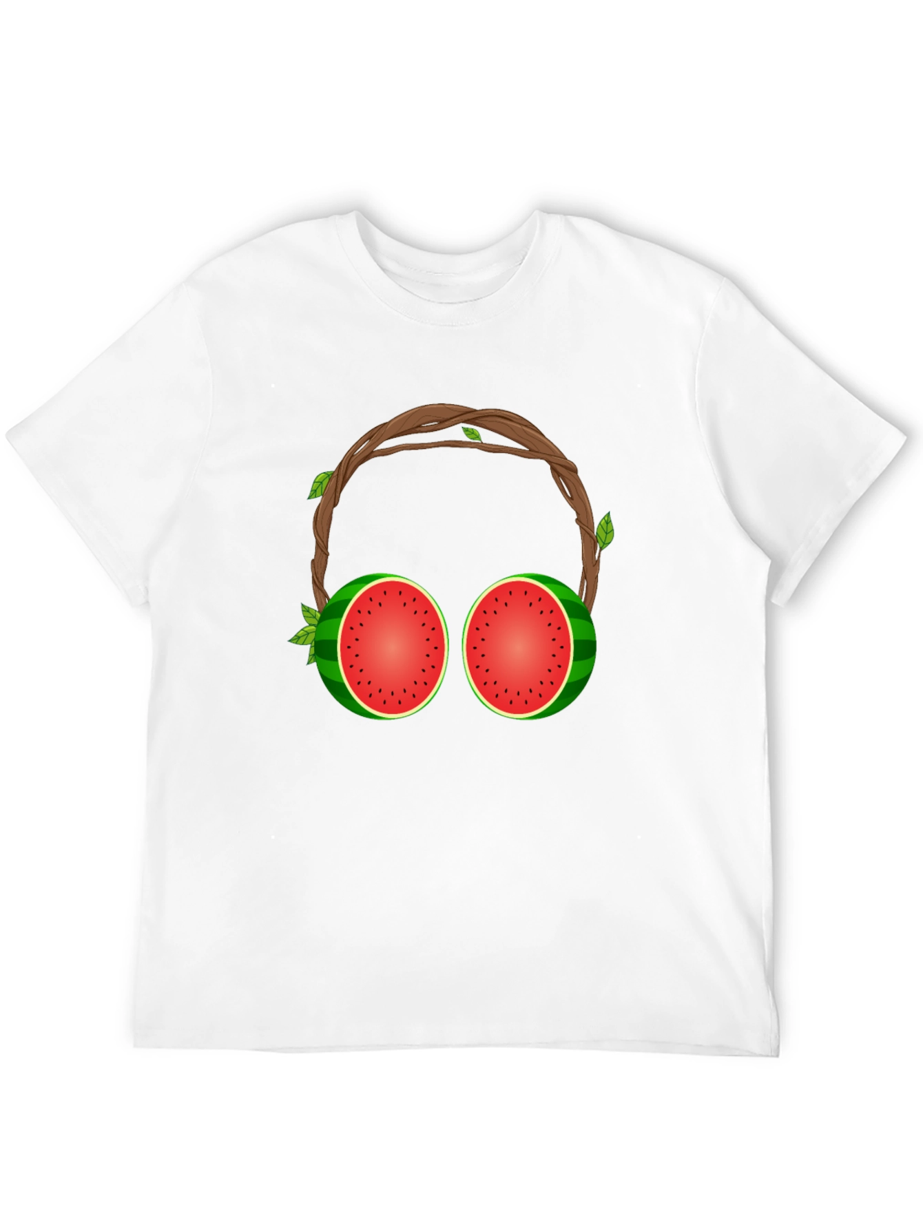 Watermelon Headphones Graphic T-Shirt