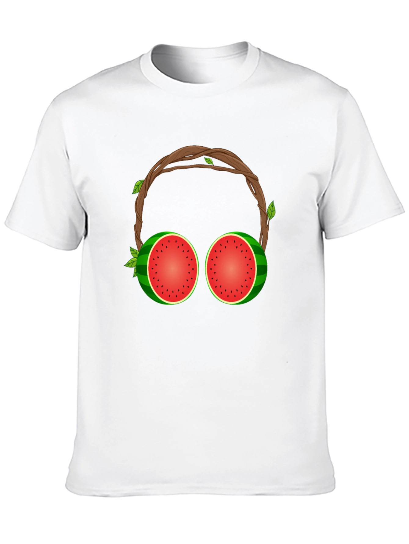 Watermelon Headphones Graphic T-Shirt