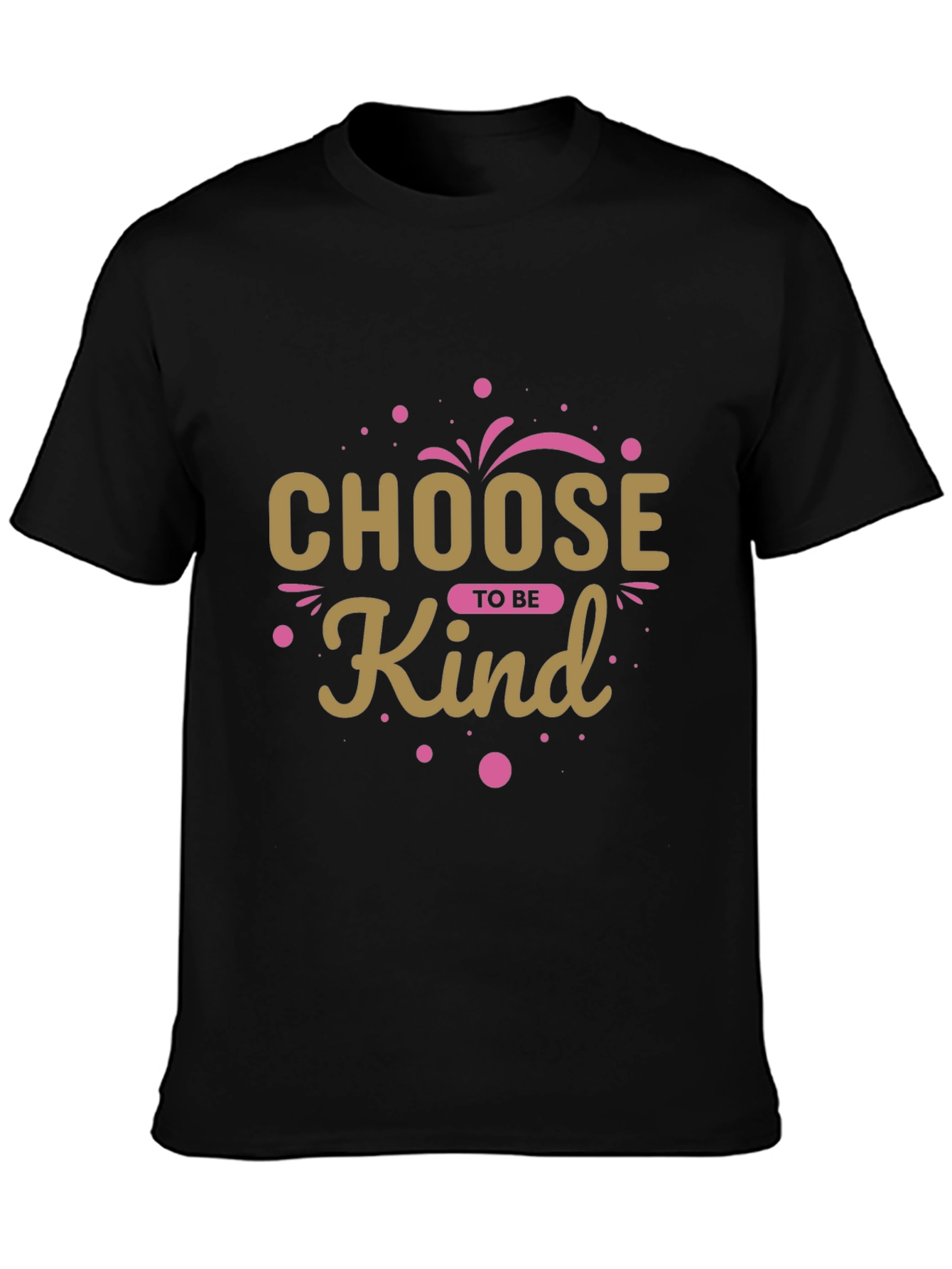 Choose To Be Kind Graphic Black T-Shirt