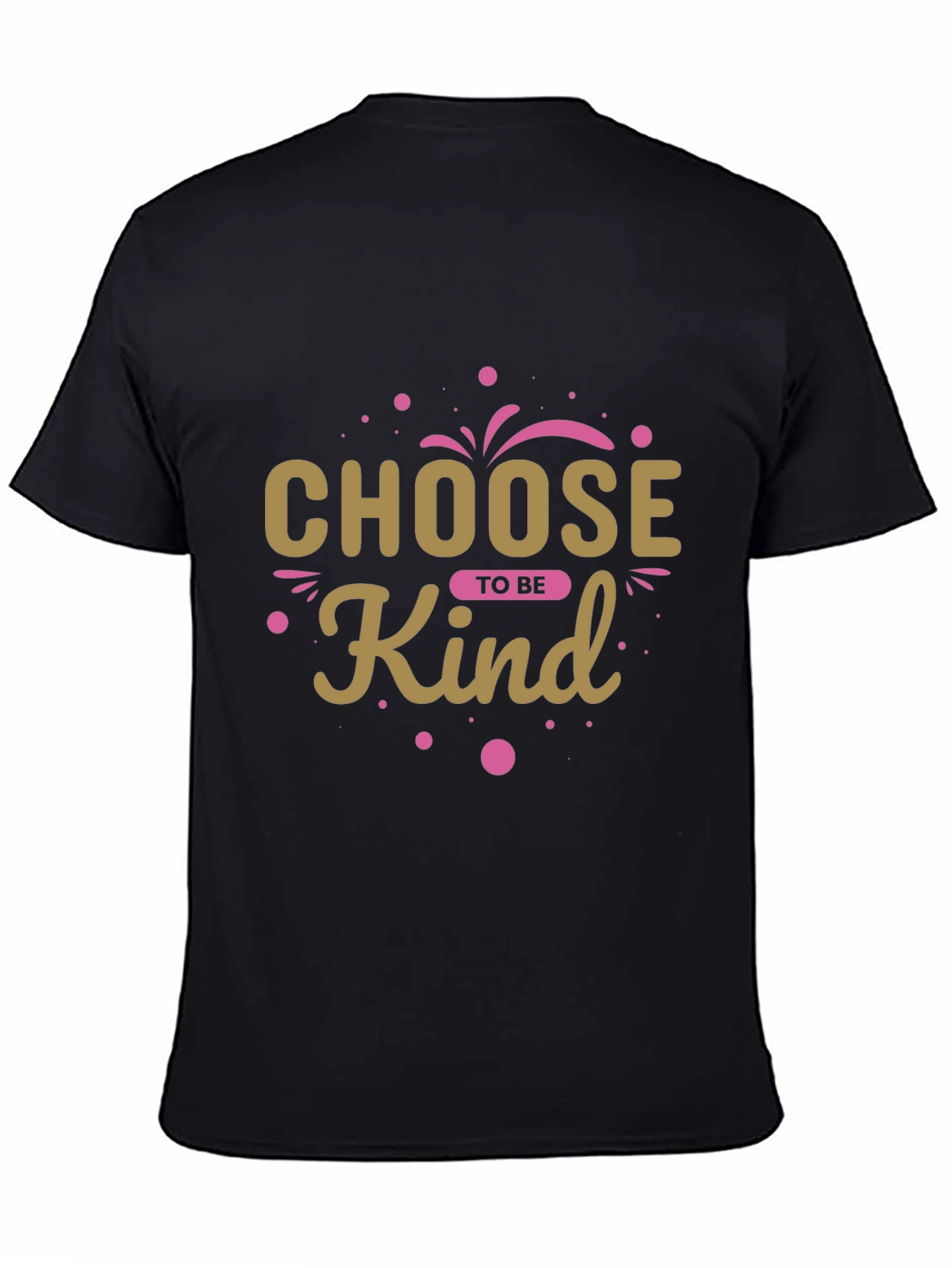 Choose To Be Kind Graphic Black T-Shirt
