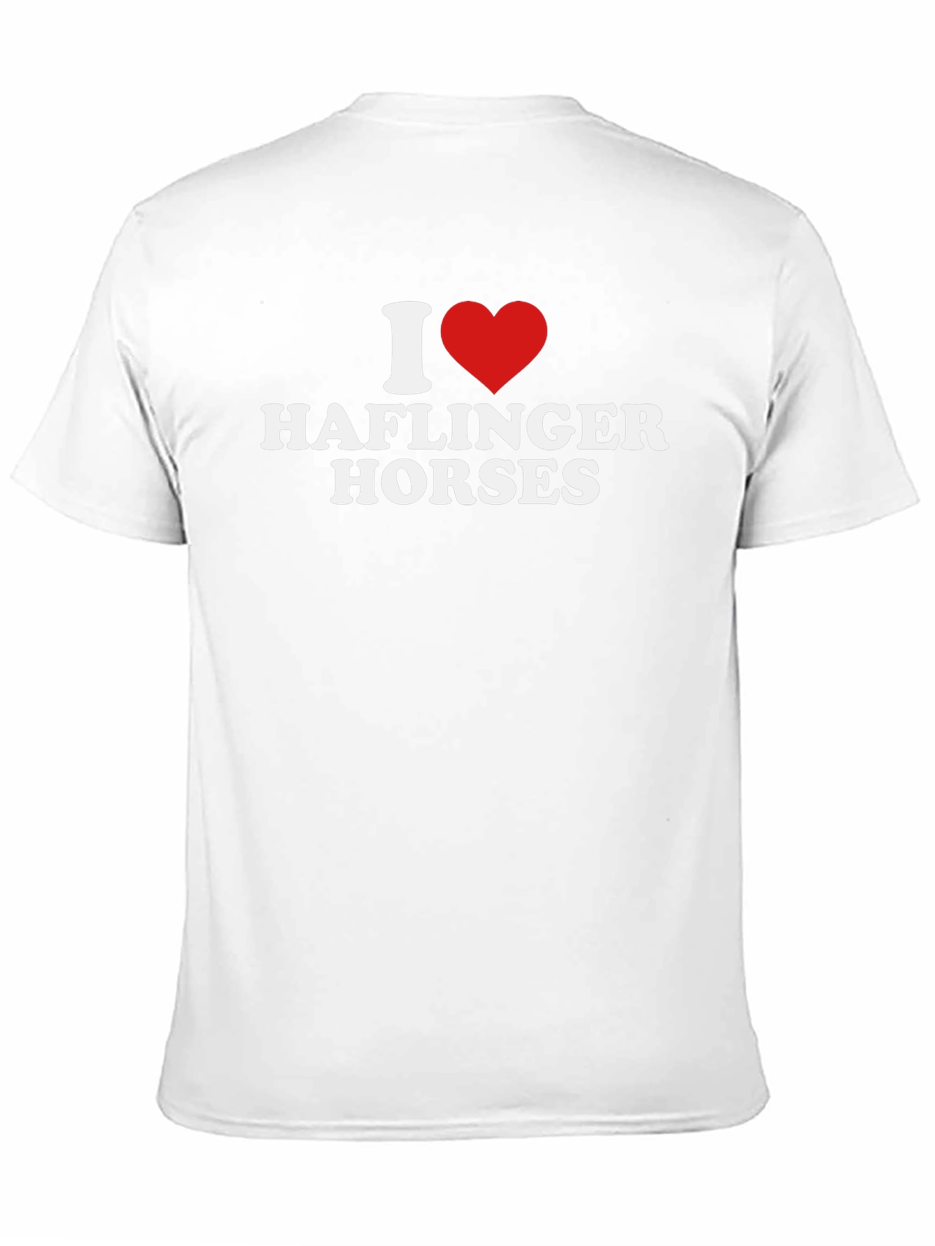 I Heart Haflinger Horses Black T-Shirt