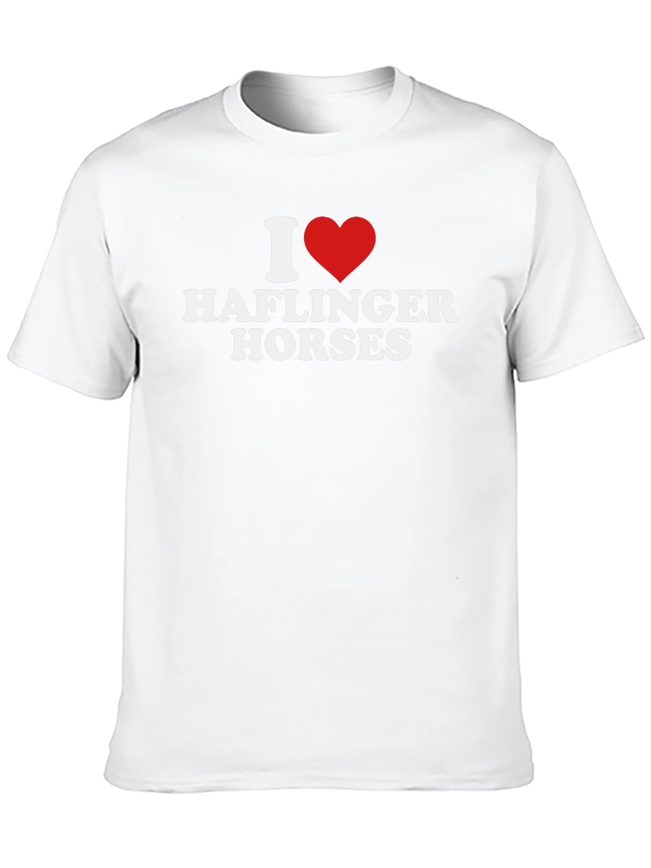 I Heart Haflinger Horses Black T-Shirt