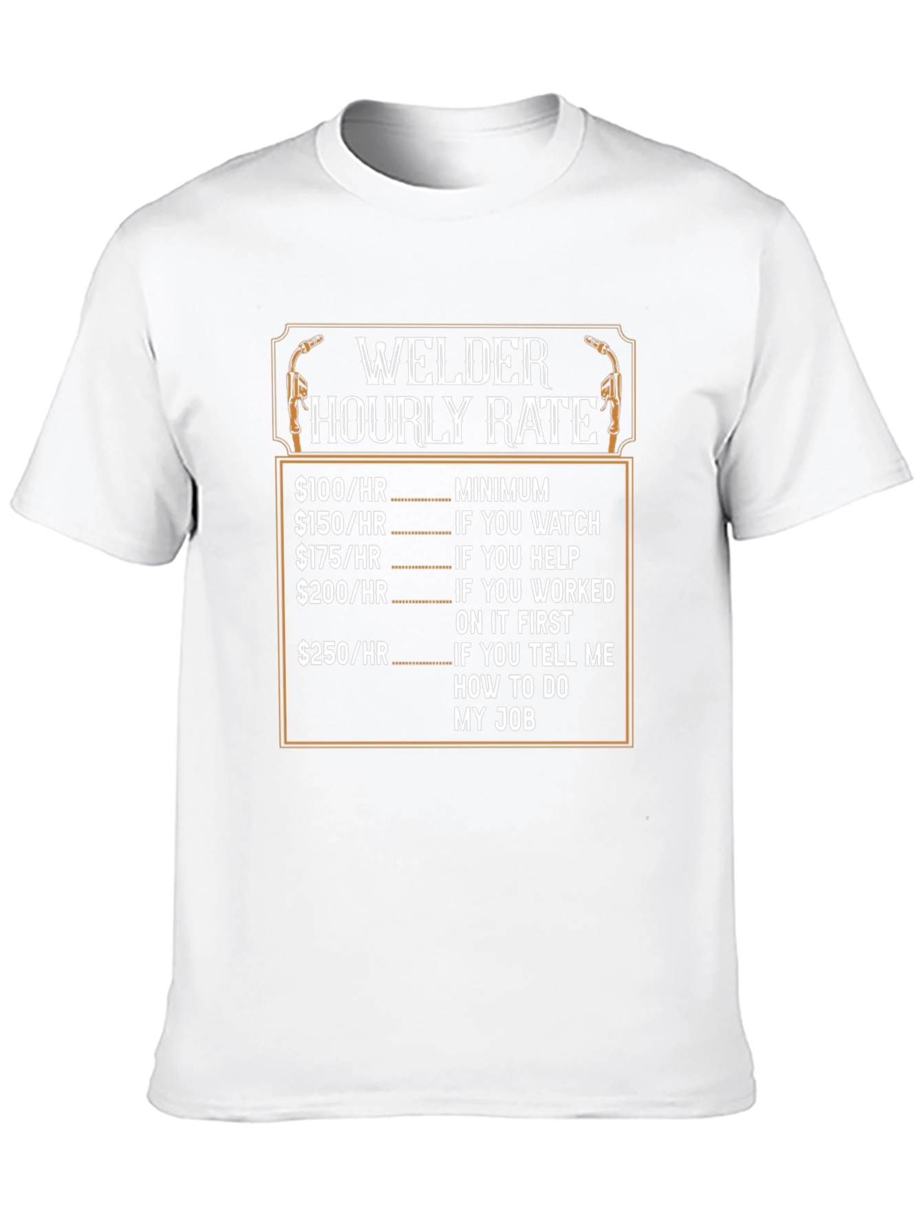 Welder Hourly Rate Black Graphic T-Shirt