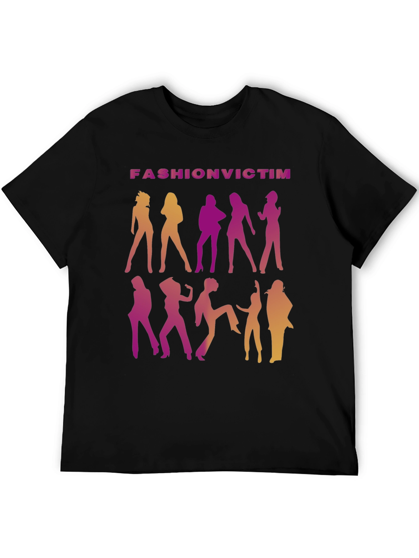 Fashion Victim Graphic T-Shirt - Retro Disco Style