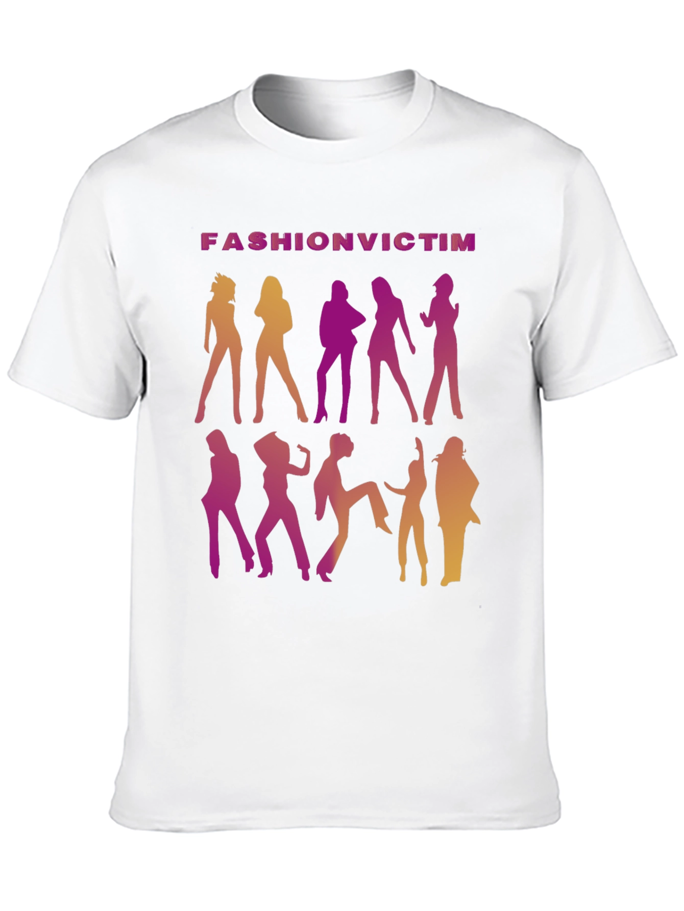Fashion Victim Graphic T-Shirt - Retro Disco Style