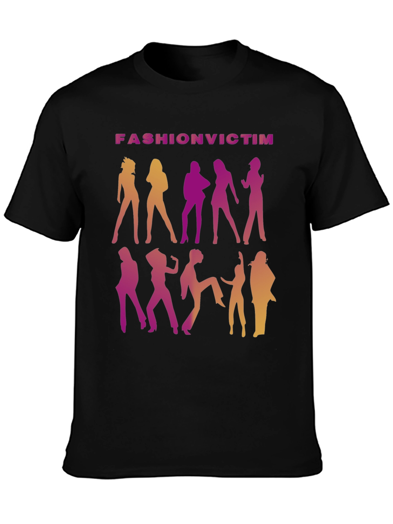 Fashion Victim Graphic T-Shirt - Retro Disco Style