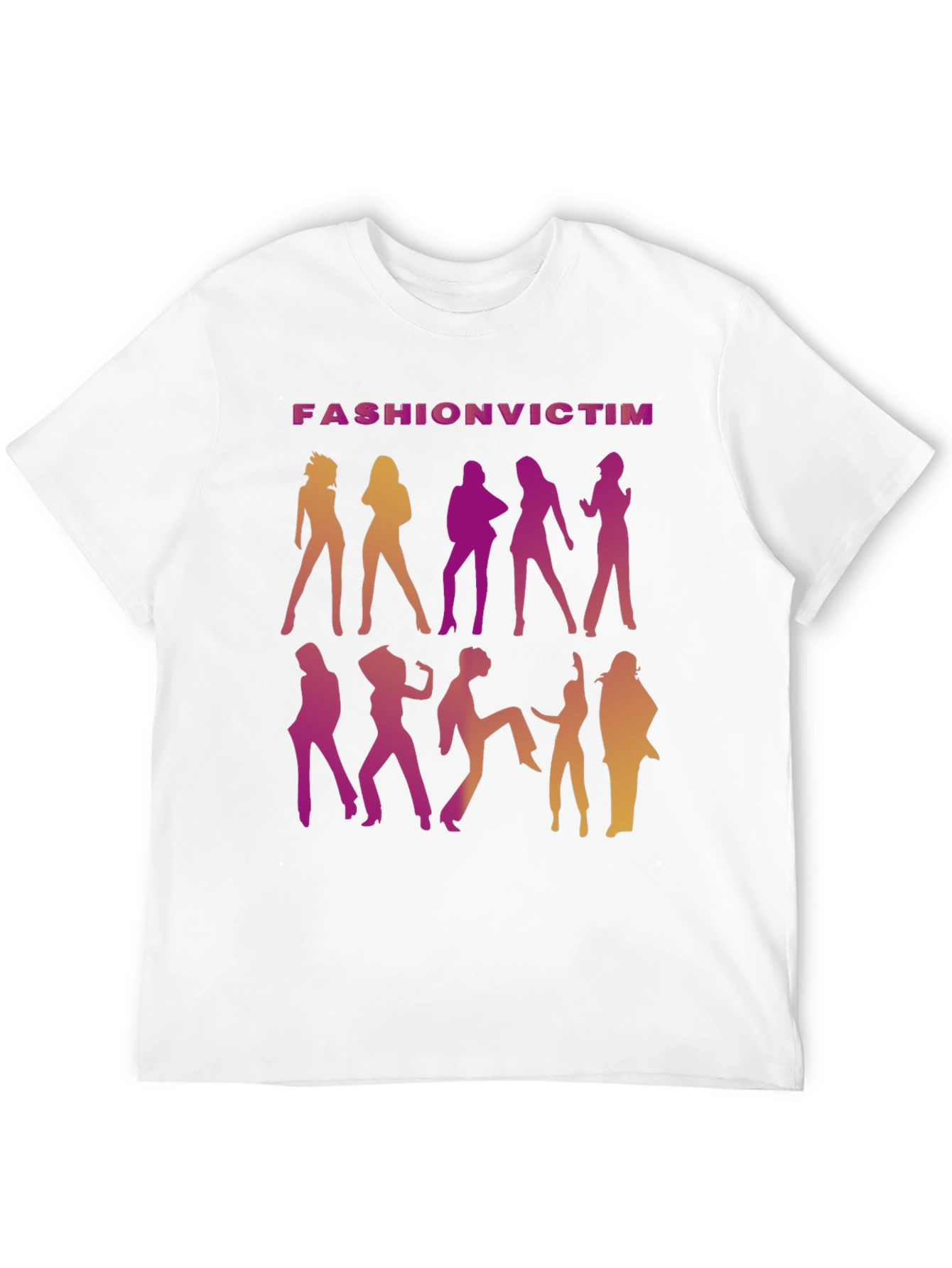Fashion Victim Graphic T-Shirt - Retro Disco Style
