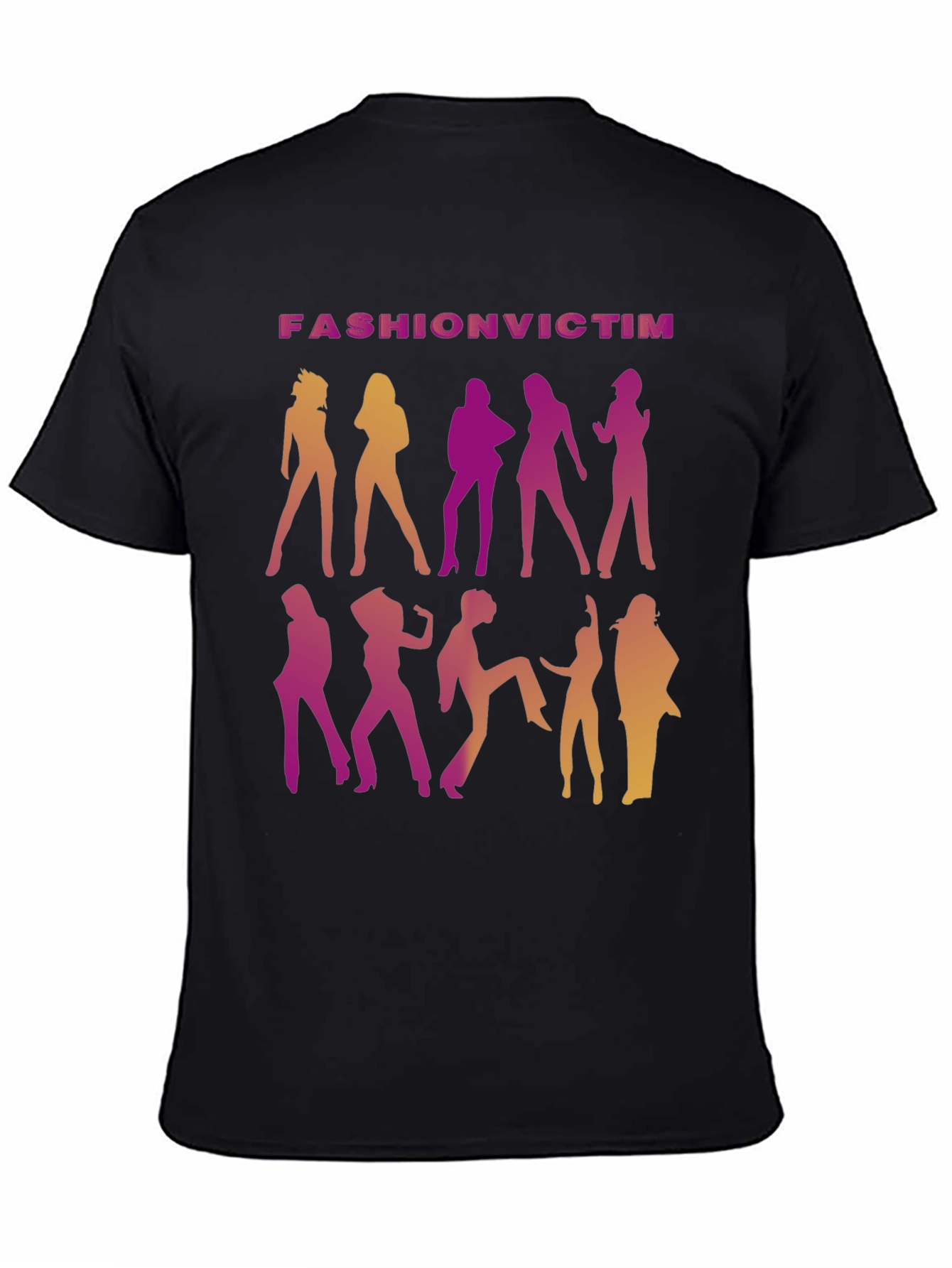 Fashion Victim Graphic T-Shirt - Retro Disco Style