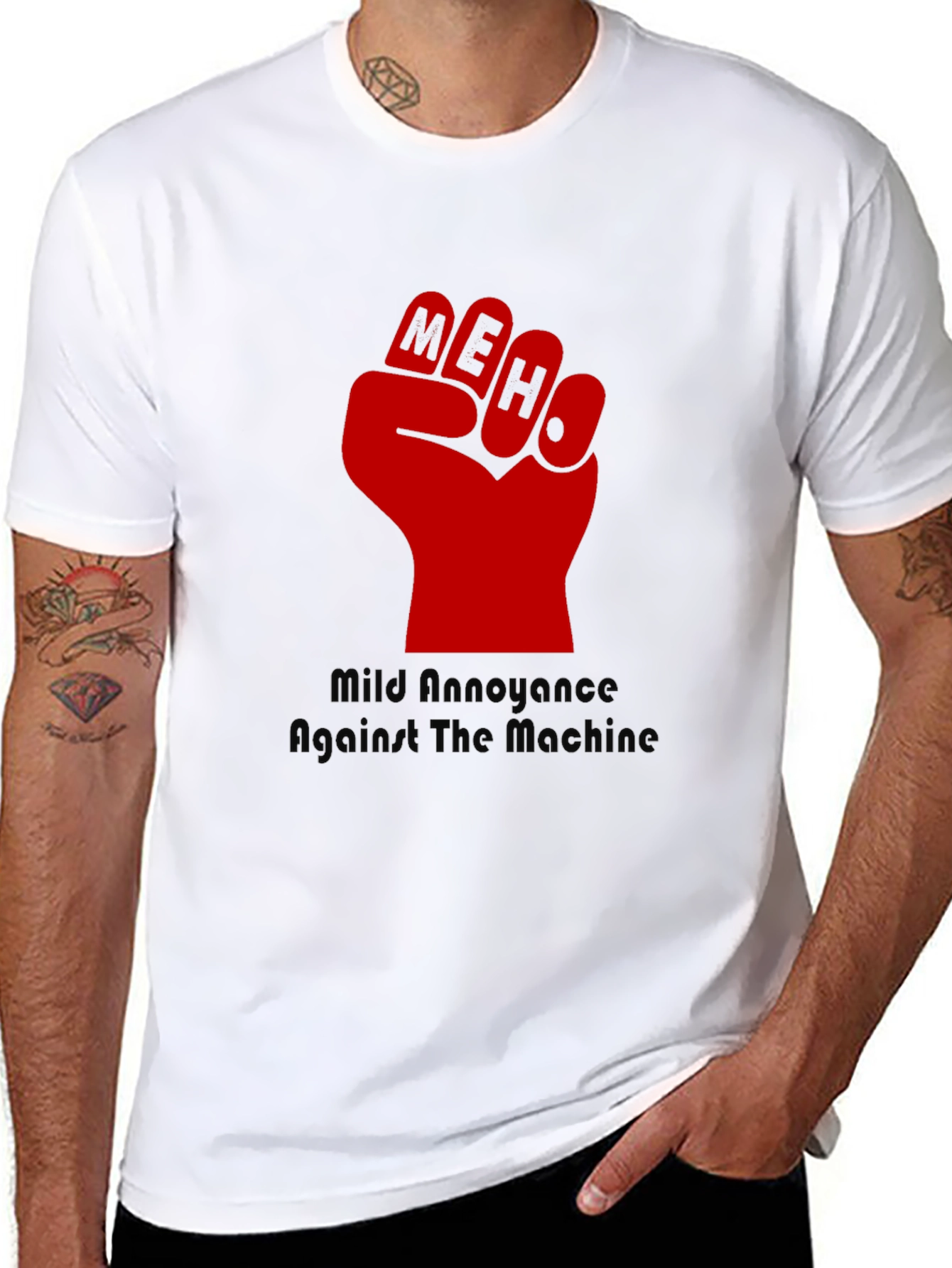MEH Fist T-Shirt - Mild Annoyance Against the Machine