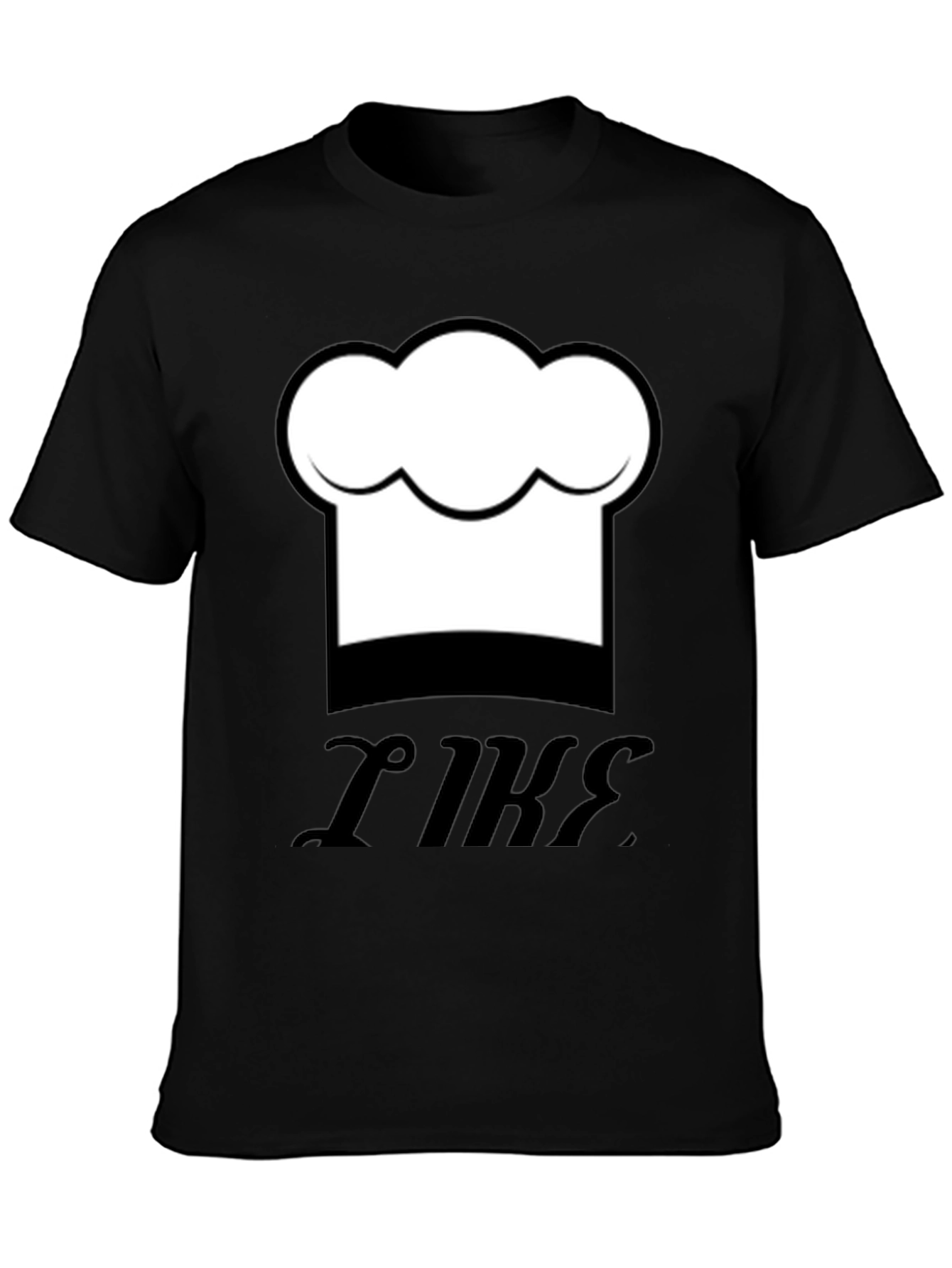 Chef Hat Graphic Black T-Shirt - Funny Cooking Tee