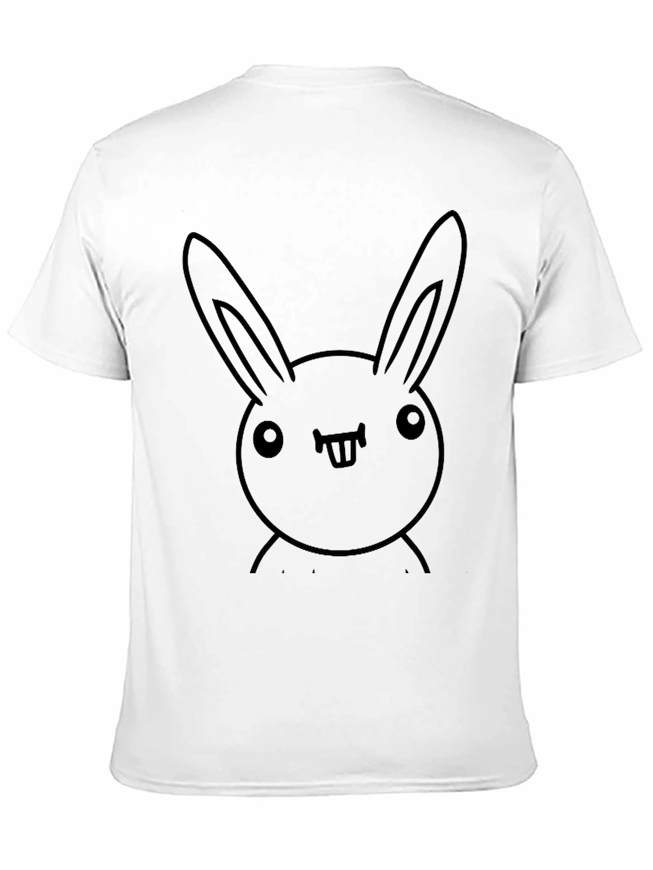 Funny Bunny Graphic Black T-Shirt