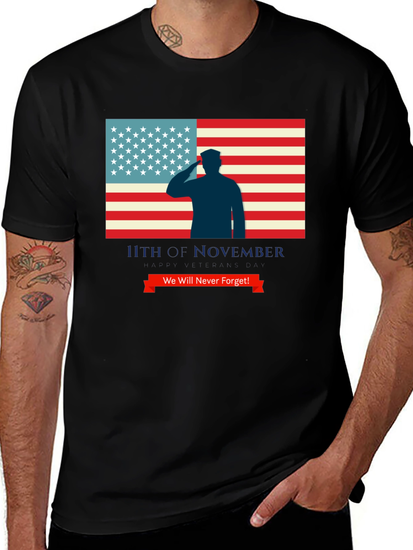 Remembrance Day T-Shirt We Will Never Forget