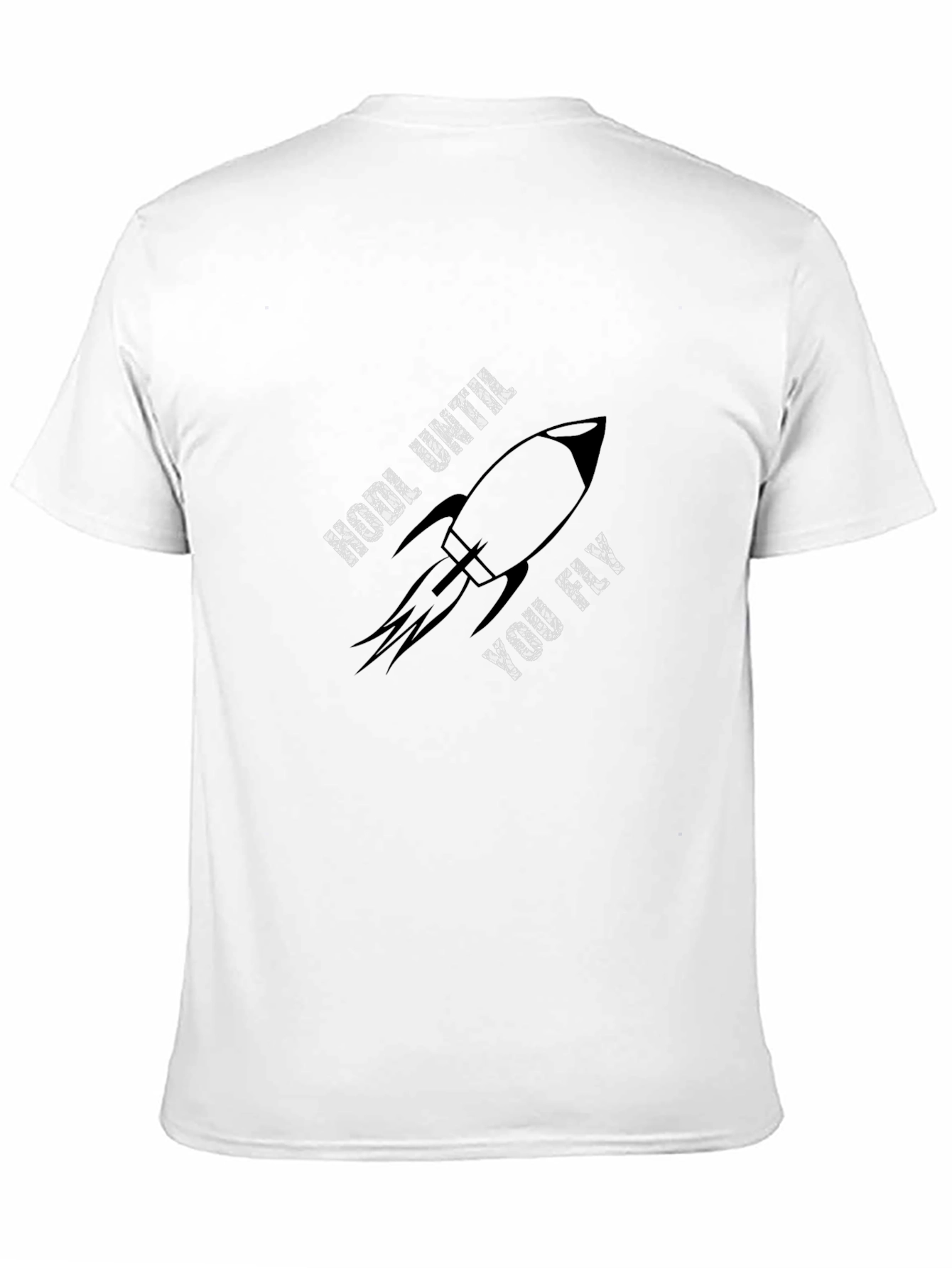 HODL Until You Fly Rocket Graphic T-Shirt