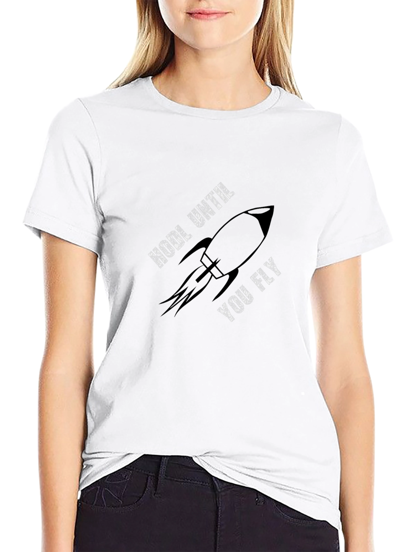 HODL Until You Fly Rocket Graphic T-Shirt