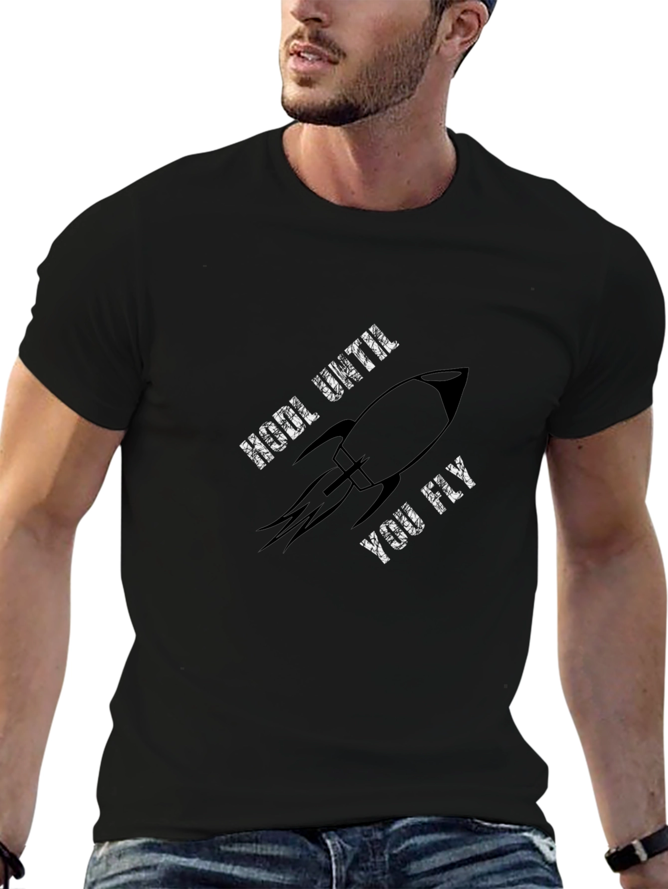 HODL Until You Fly Rocket Graphic T-Shirt