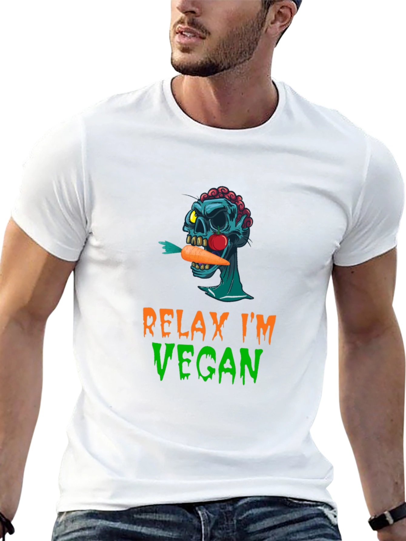 Relax Im Vegan Graphic T-Shirt