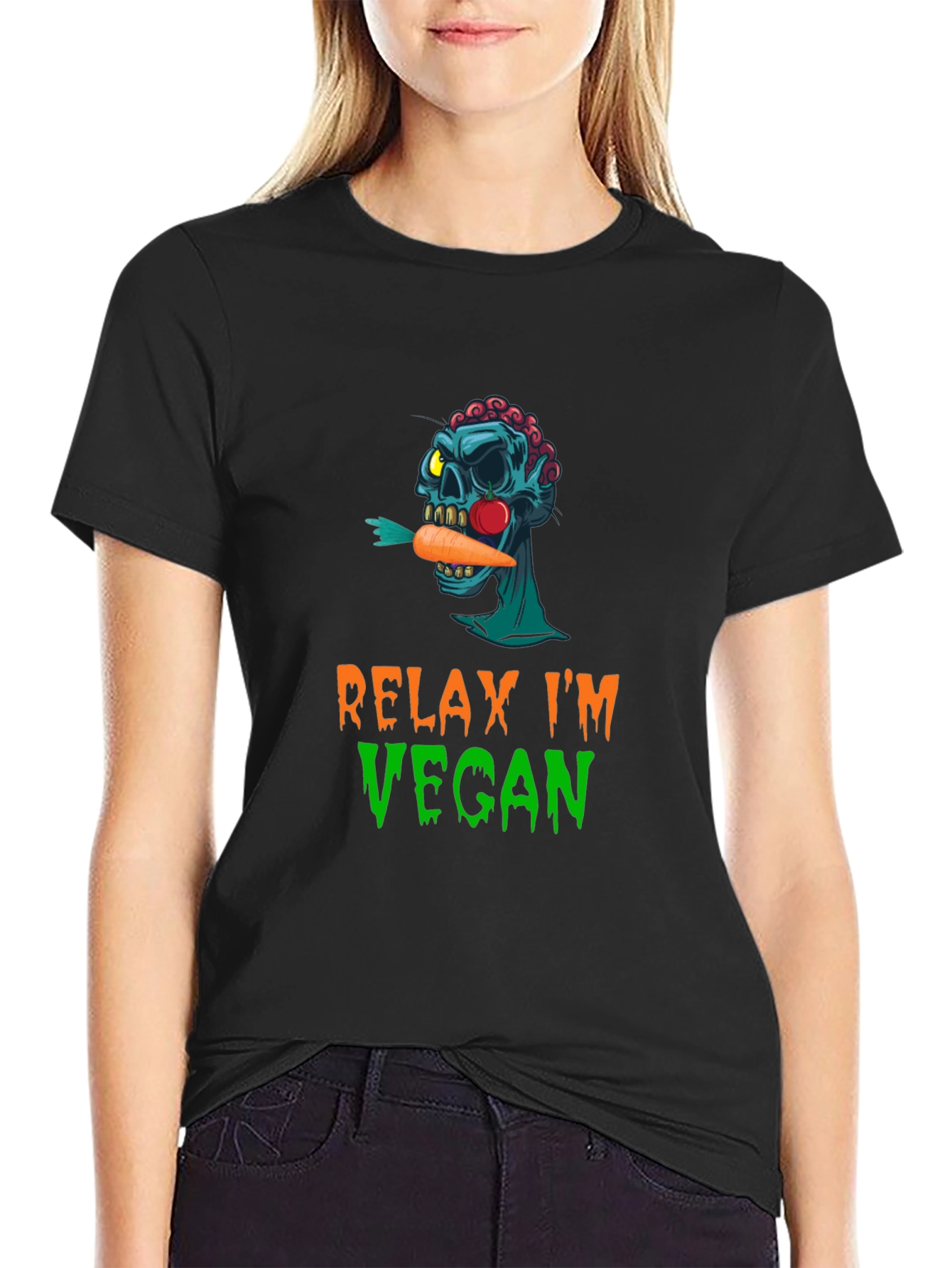 Relax Im Vegan Graphic T-Shirt