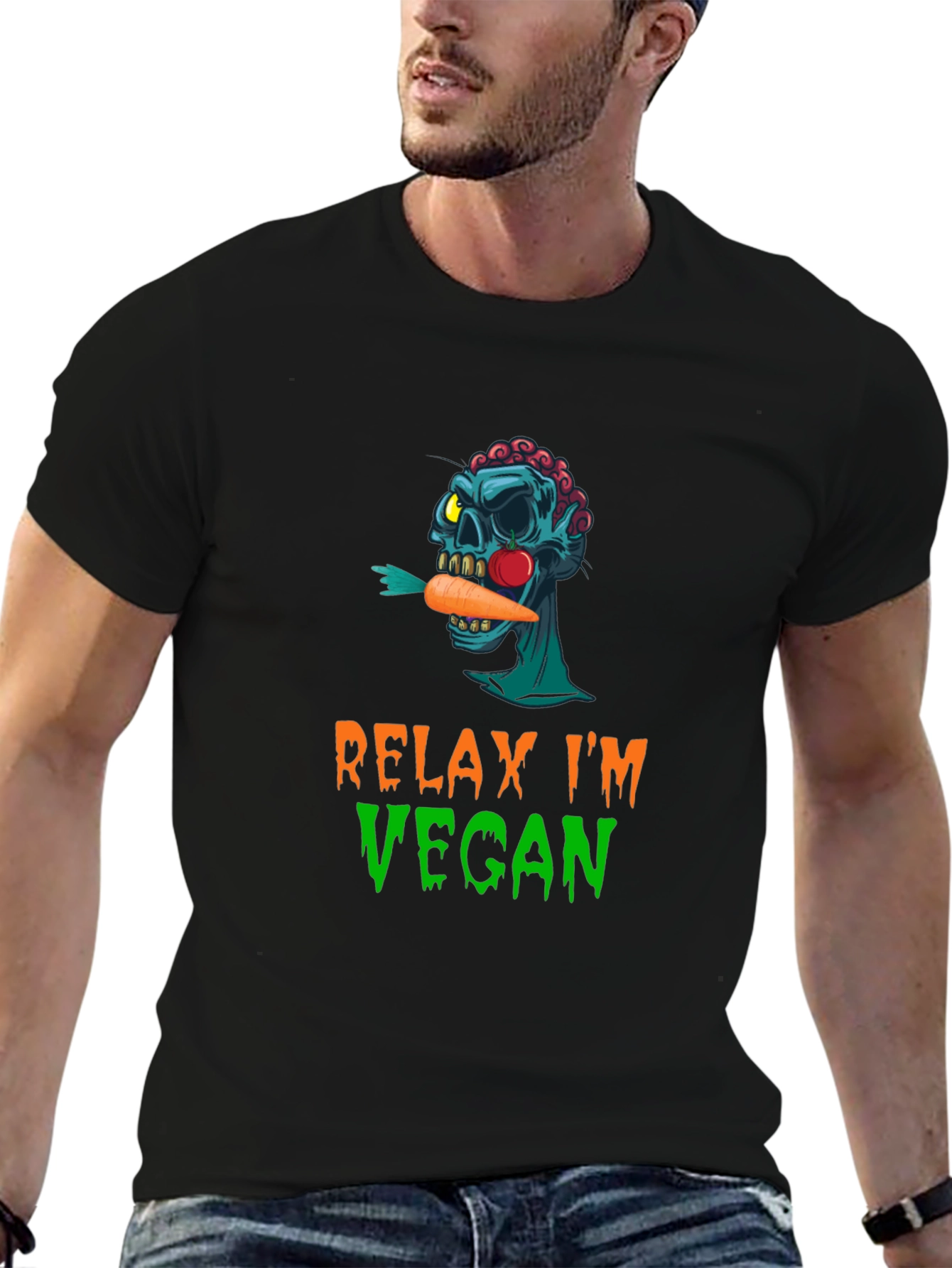 Relax Im Vegan Graphic T-Shirt