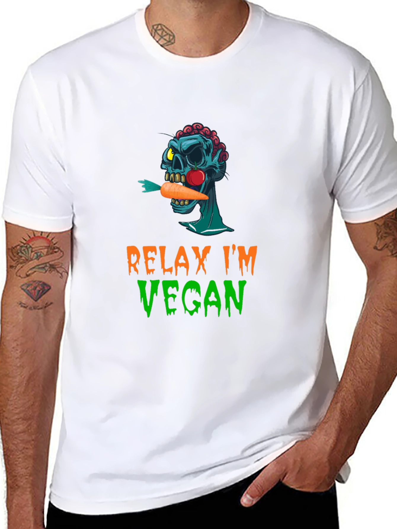 Relax Im Vegan Graphic T-Shirt