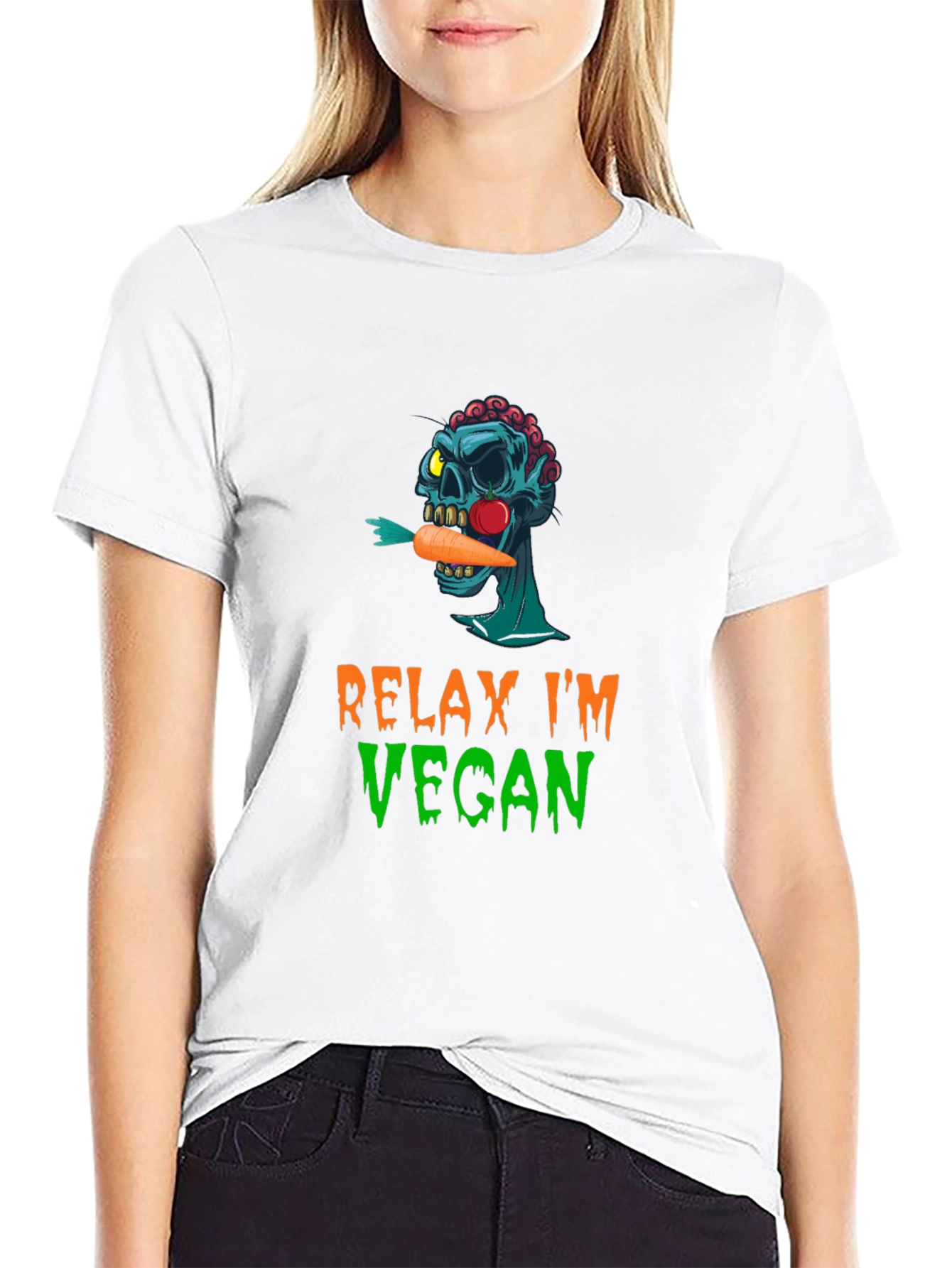 Relax Im Vegan Graphic T-Shirt