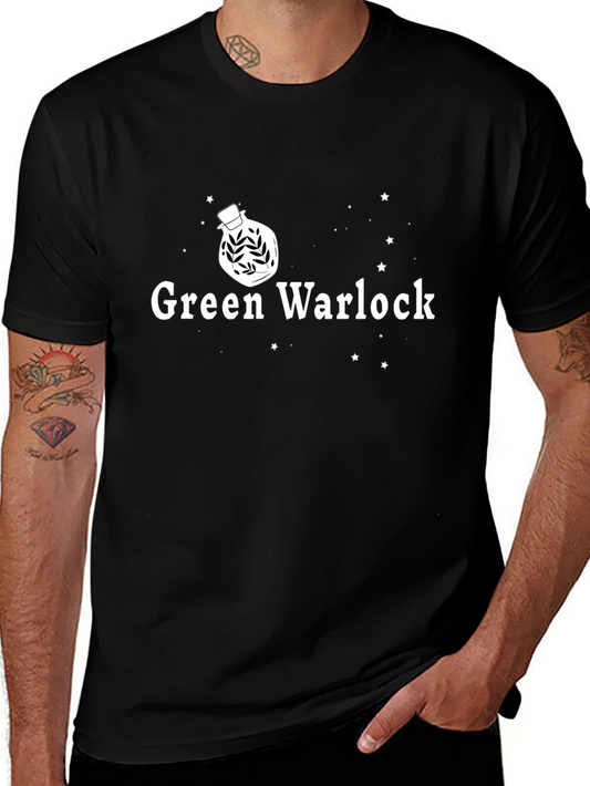 Green Warlock Graphic Tee - Magical Potion Design
