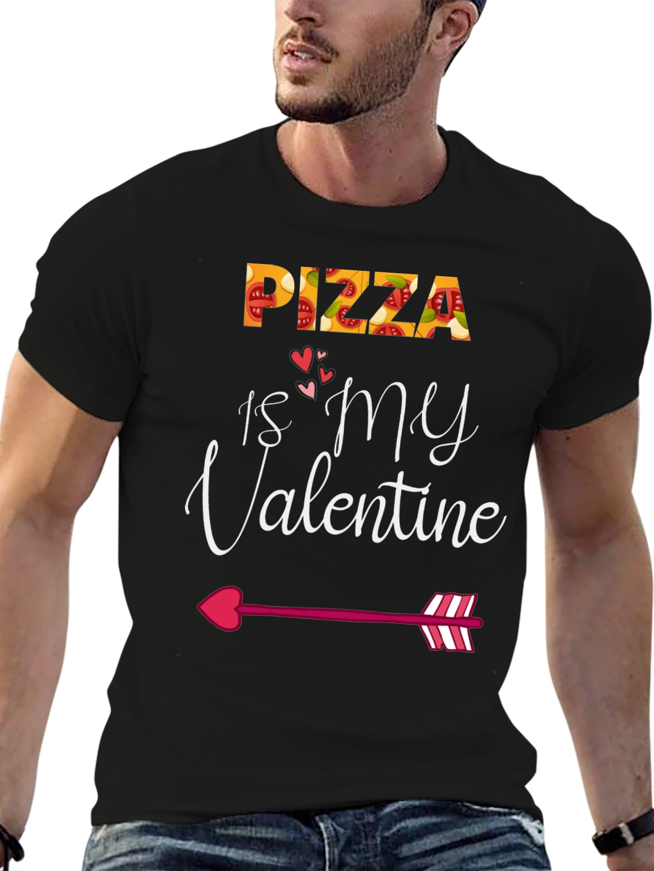Pizza Is My Valentine Graphic Tee