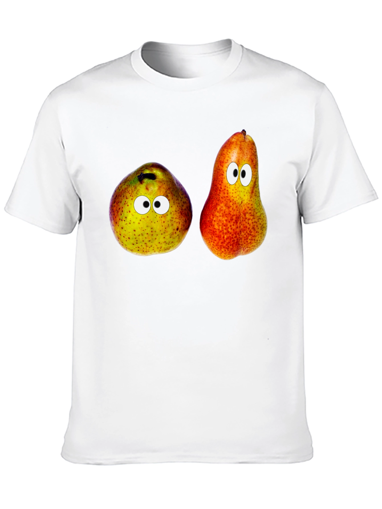 Funny Pear Googly Eyes Graphic Tee - Unisex