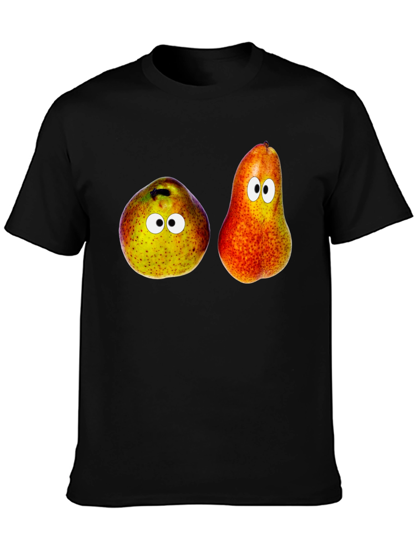 Funny Pear Googly Eyes Graphic Tee - Unisex