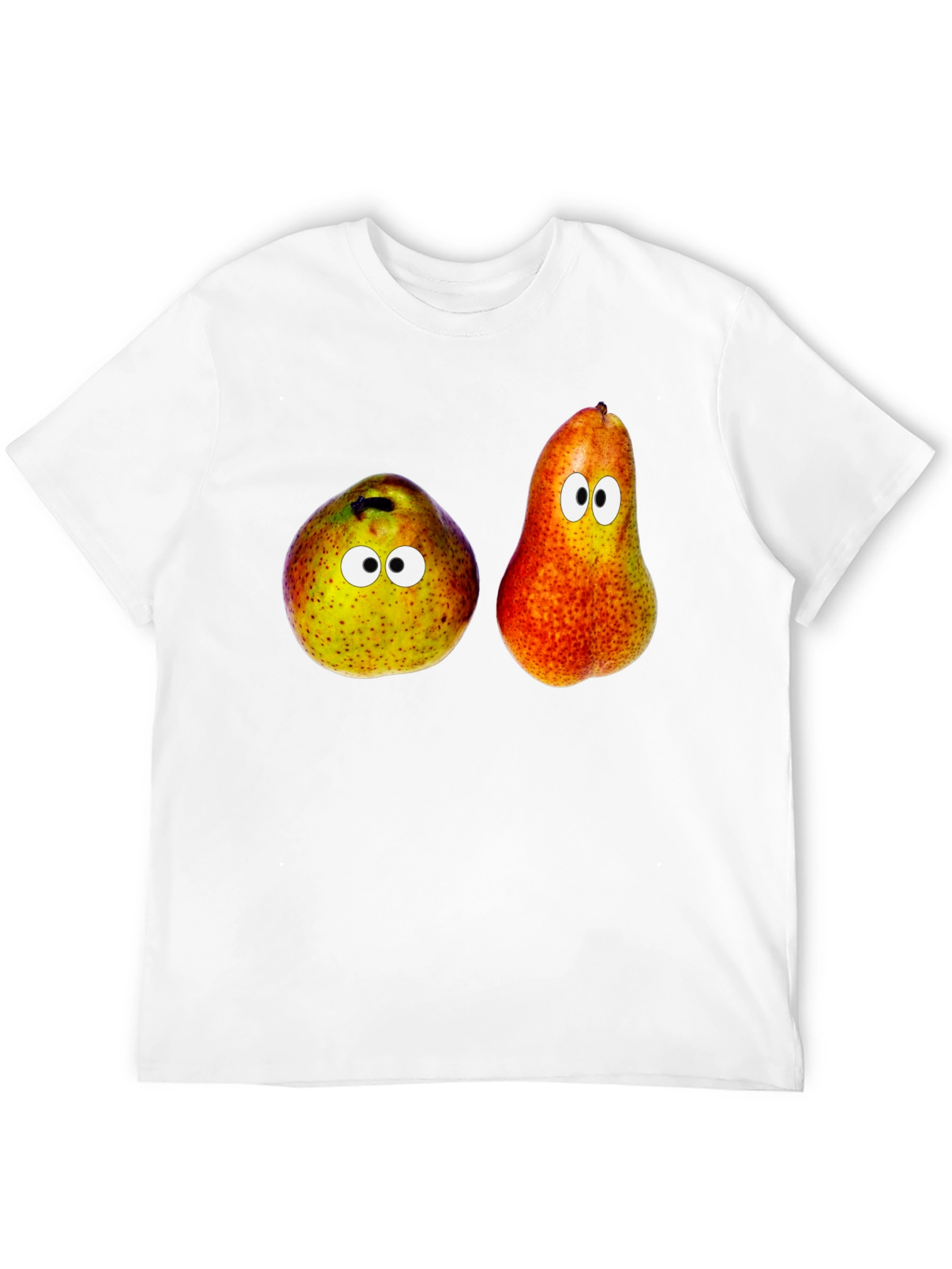 Funny Pear Googly Eyes Graphic Tee - Unisex