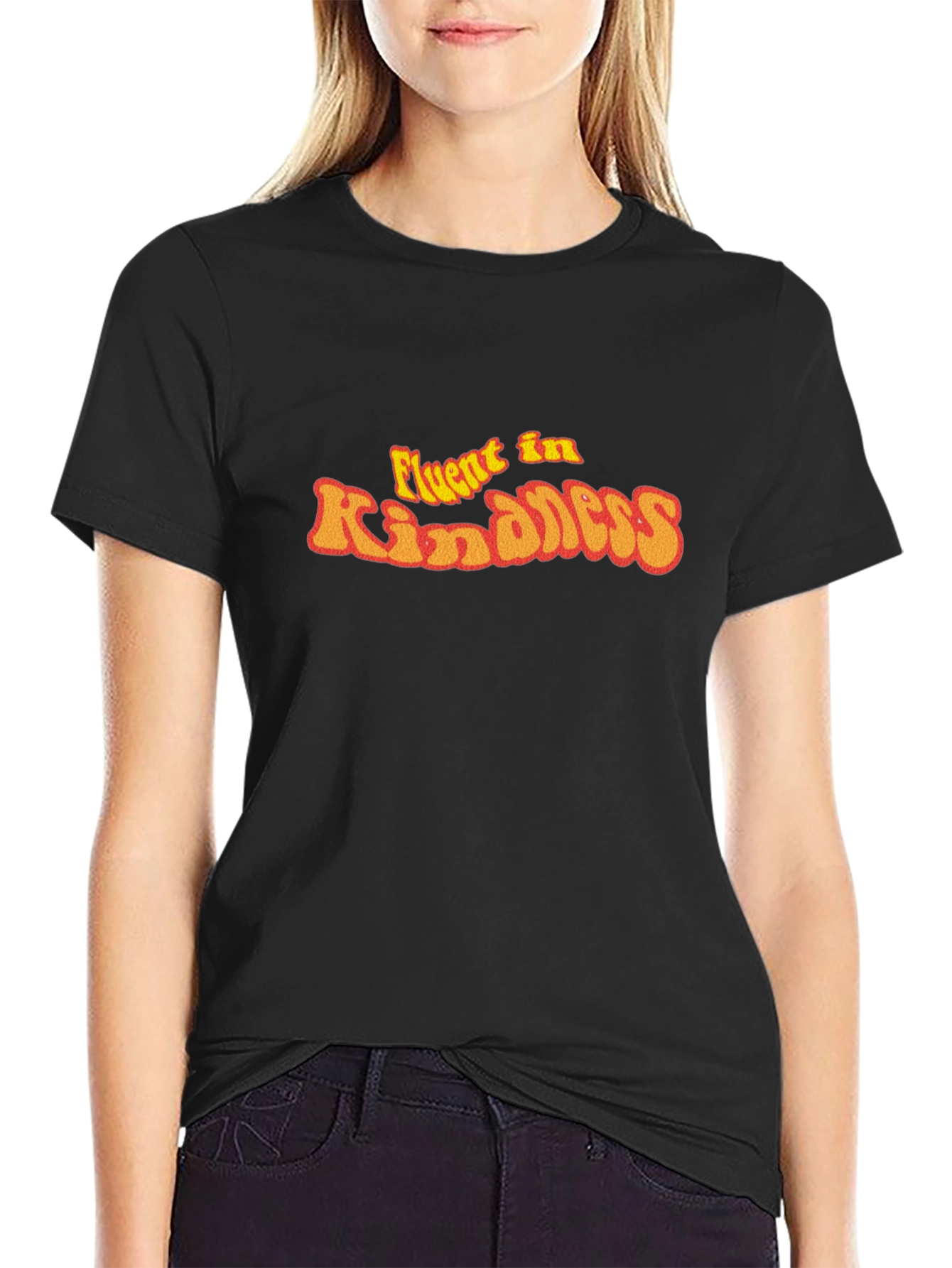 Fluent in Kindness Graphic T-Shirt - Positive Message Tee